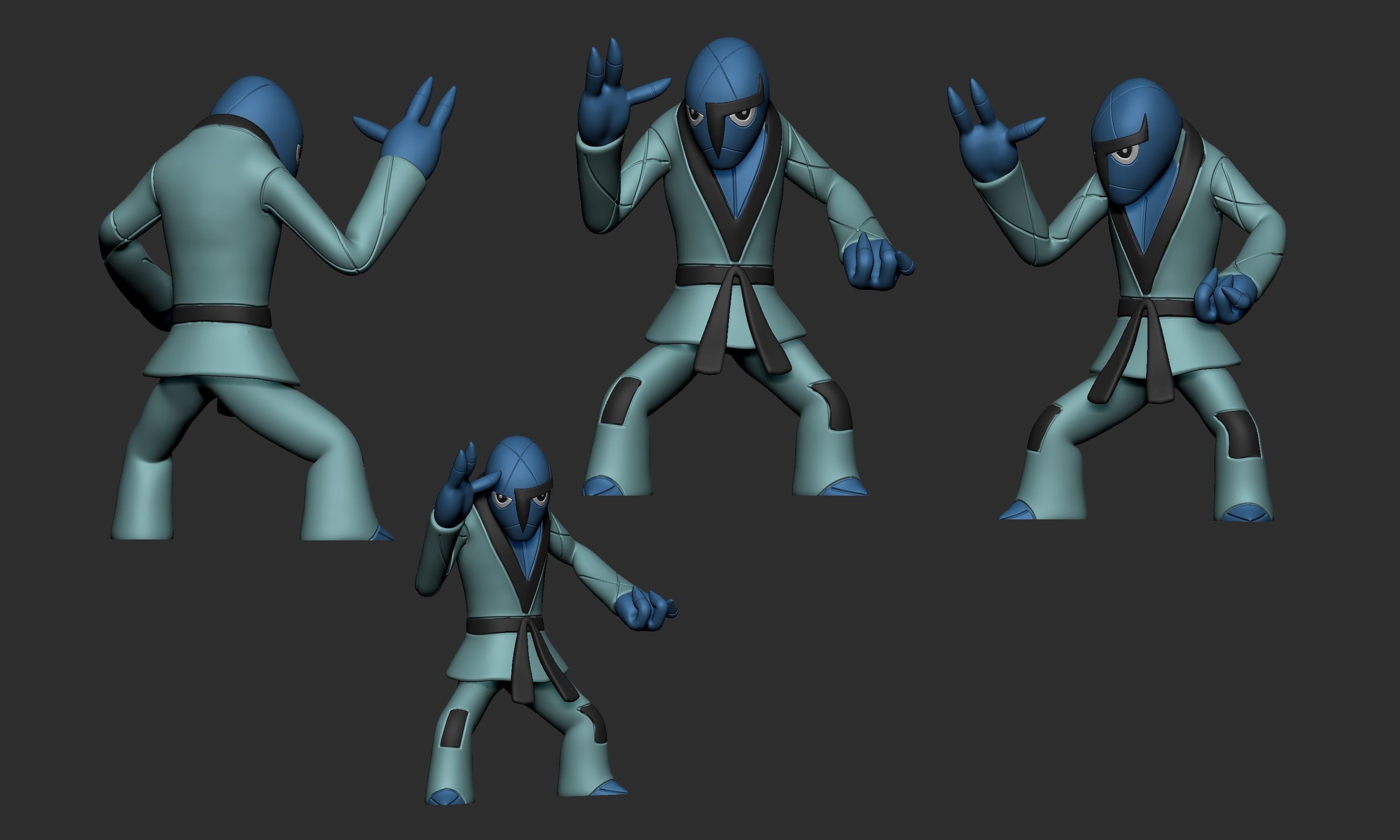 Pokemon - Sawk 3D print model_2