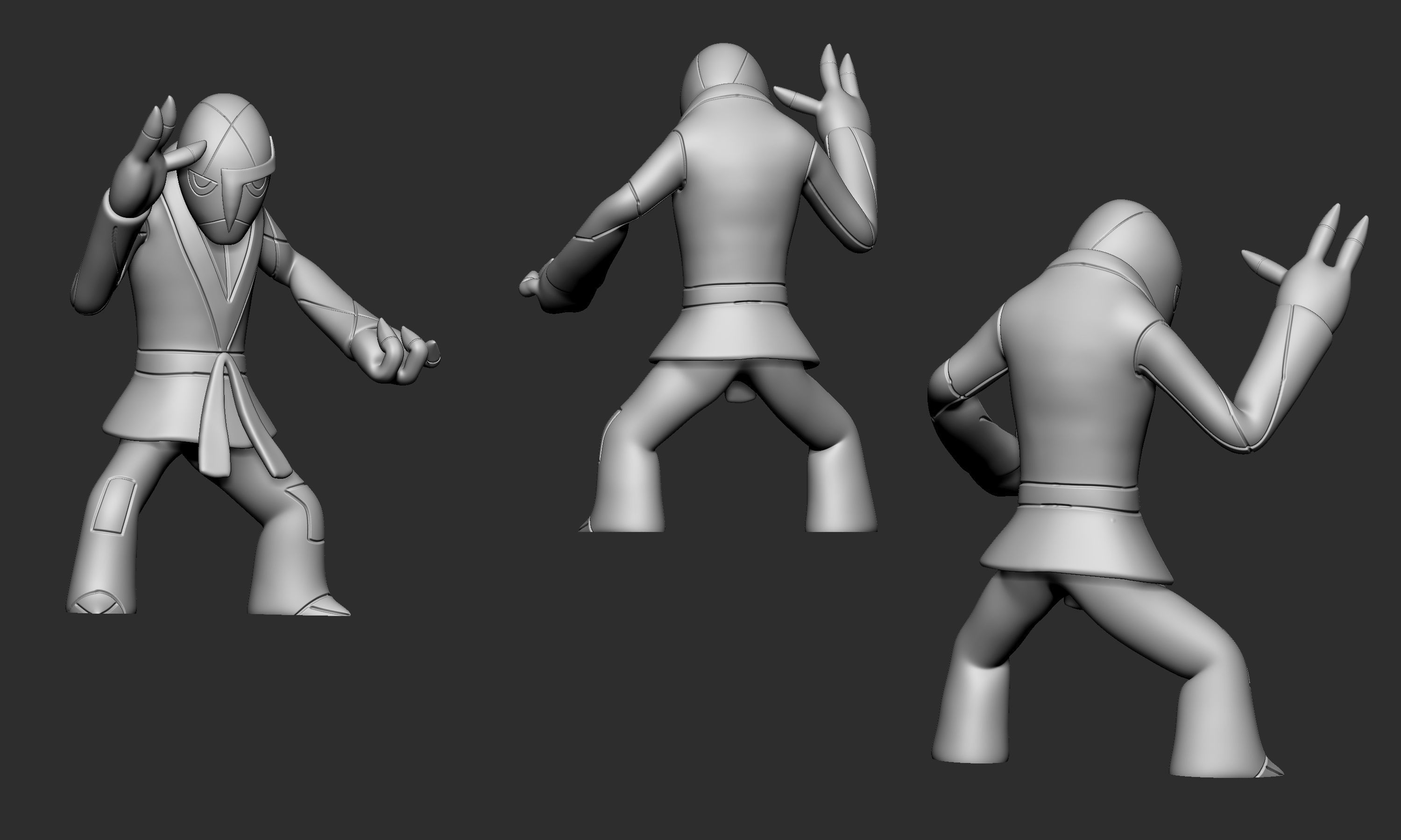 Pokemon - Sawk 3D print model_4