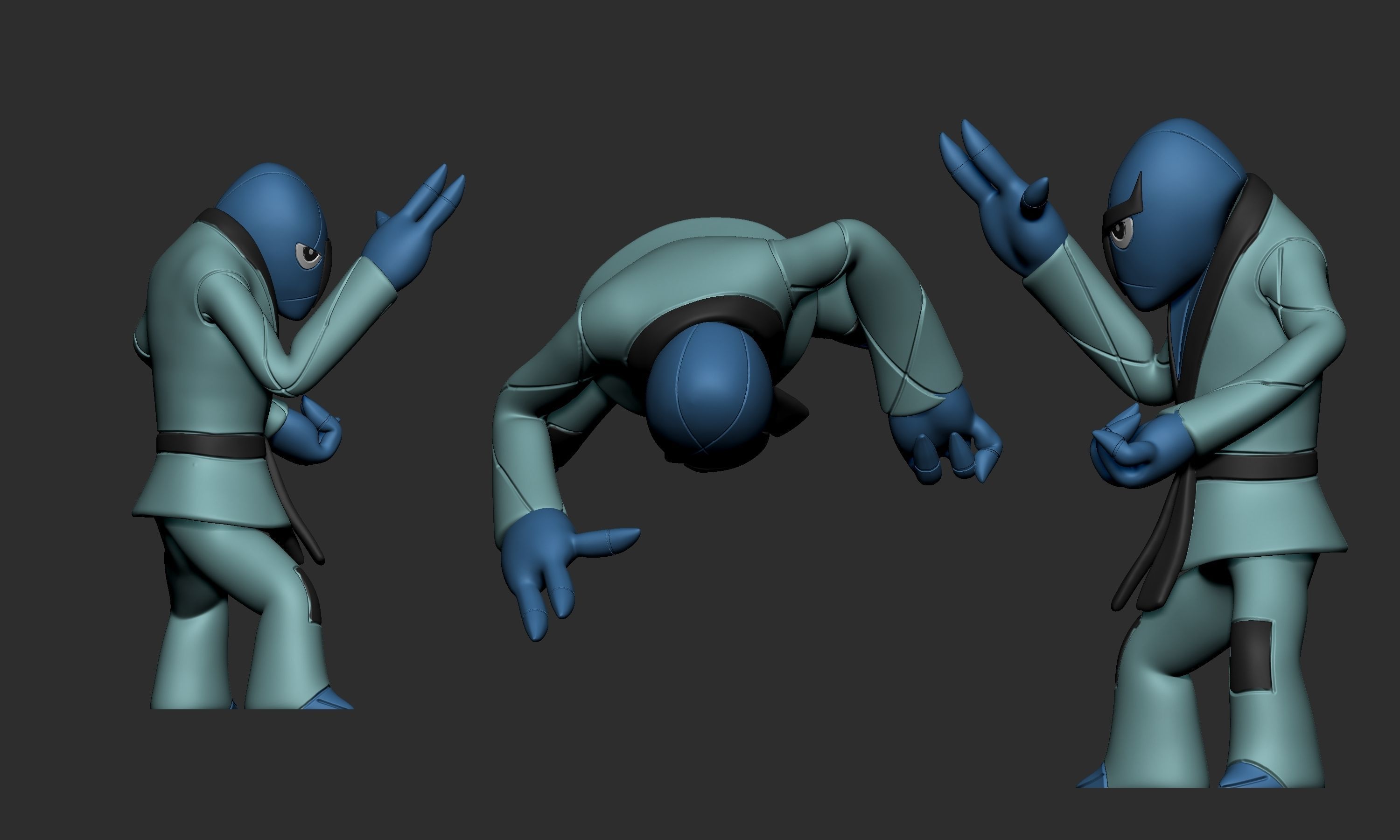 Pokemon - Sawk 3D print model_3