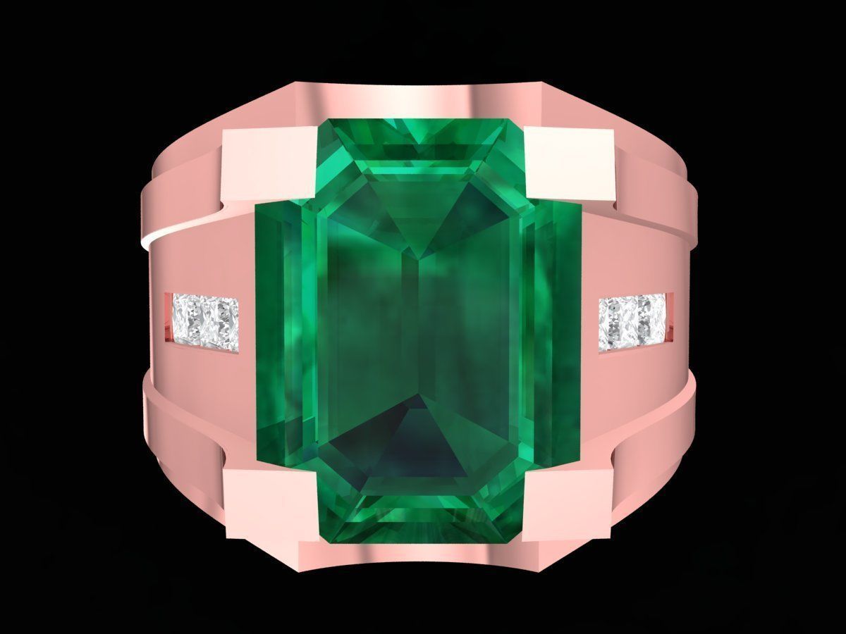 fengshui lucky emeral men ring 3266 3D print model_8