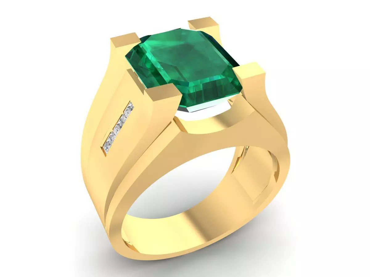fengshui lucky emeral men ring 3266 3D print model_0