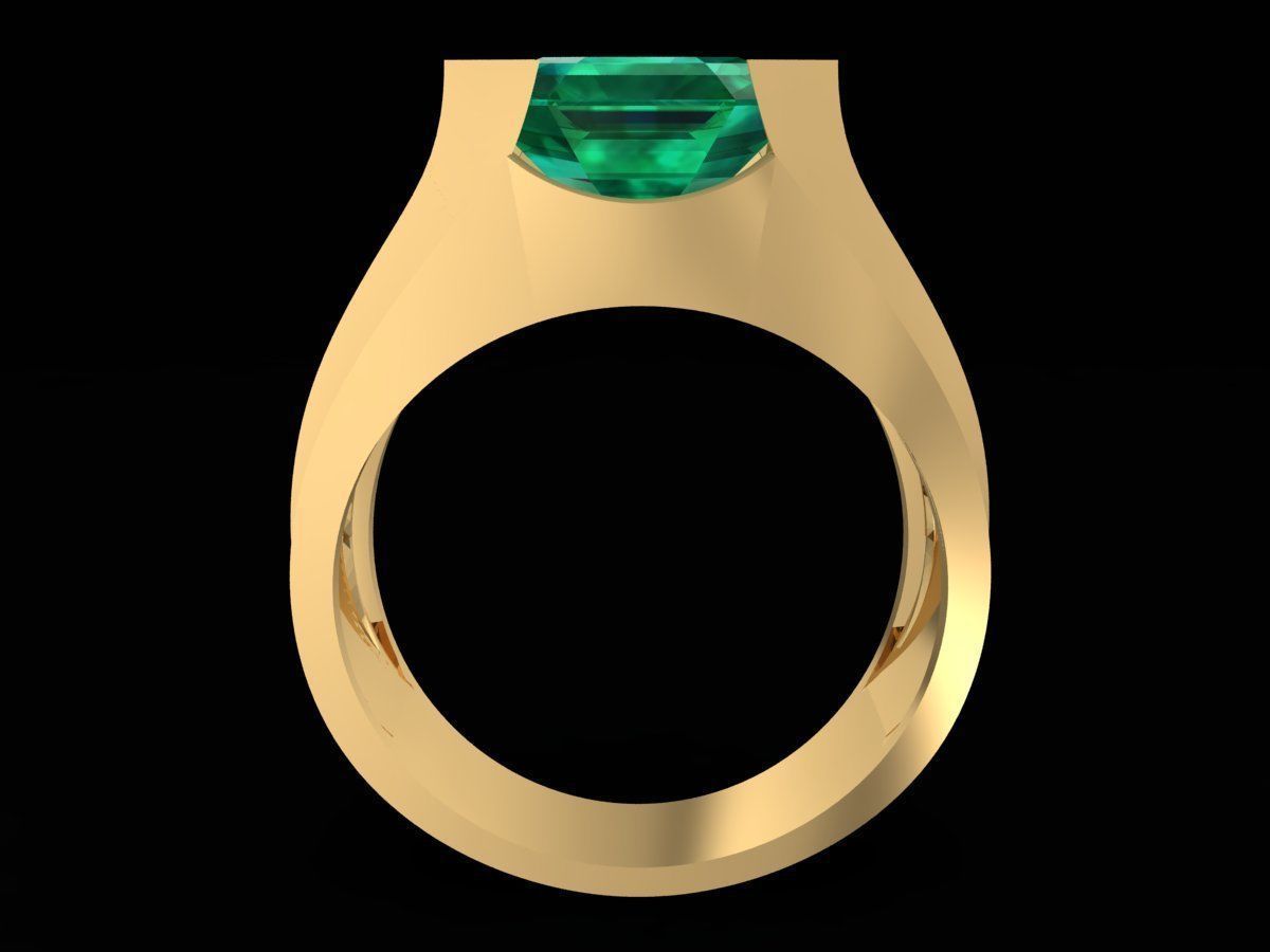 fengshui lucky emeral men ring 3266 3D print model_5