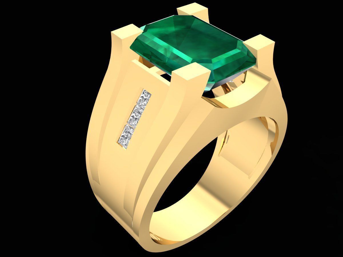 fengshui lucky emeral men ring 3266 3D print model_6