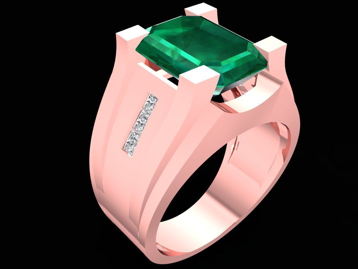 fengshui lucky emeral men ring 3266 3D print model_7