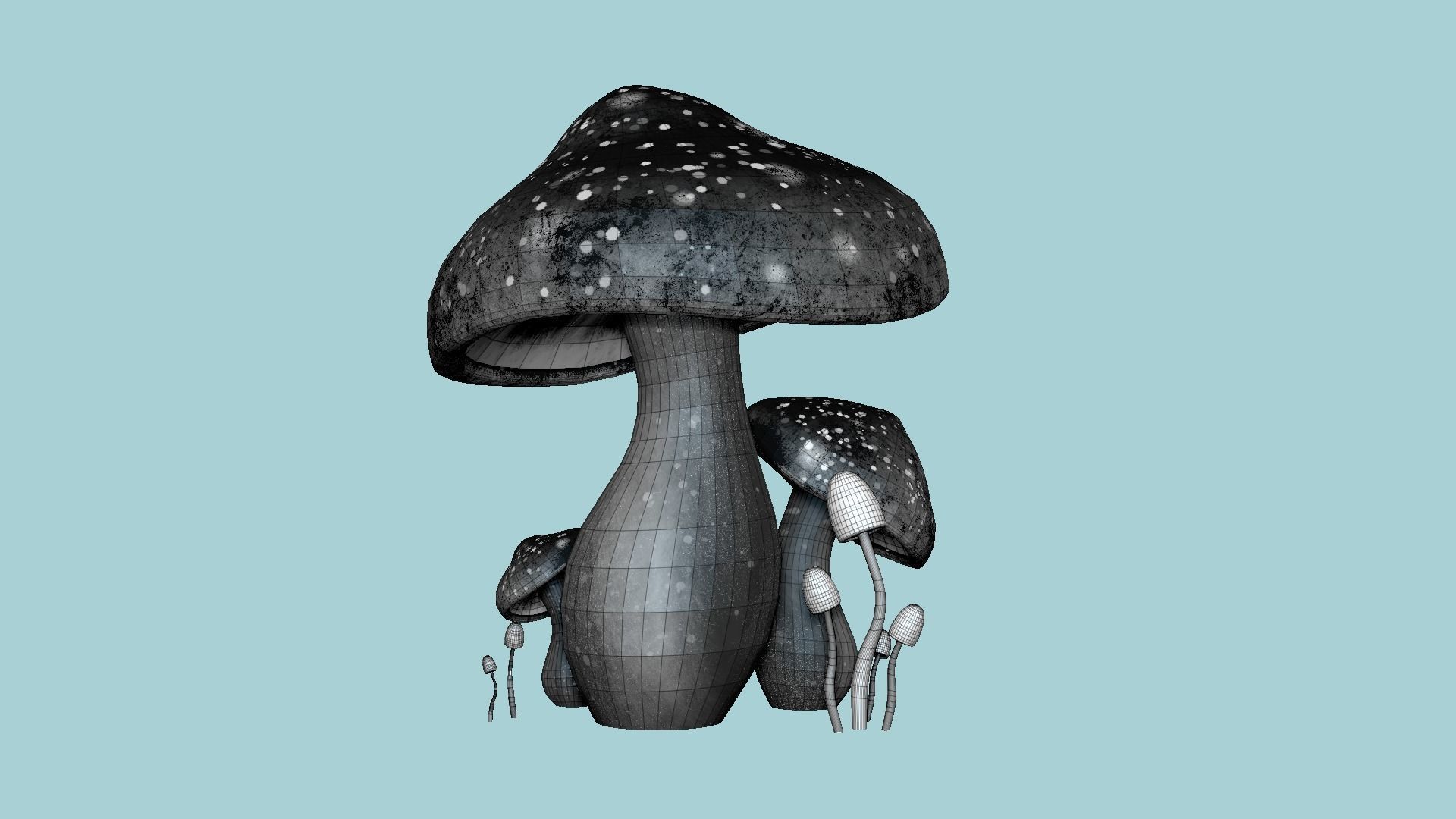 10 Fantasy Mushroom A Collection - Scene Backdrop Design _75