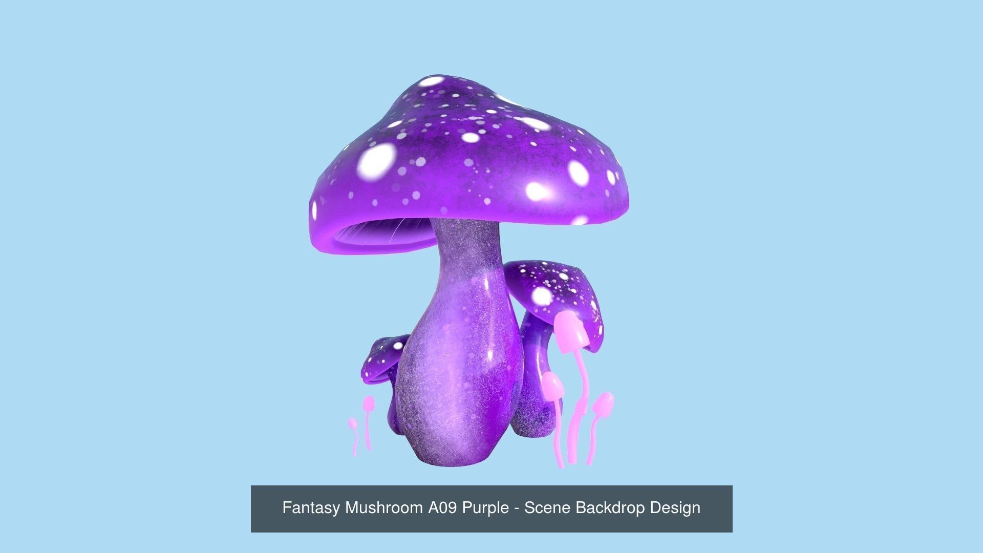 10 Fantasy Mushroom A Collection - Scene Backdrop Design _9