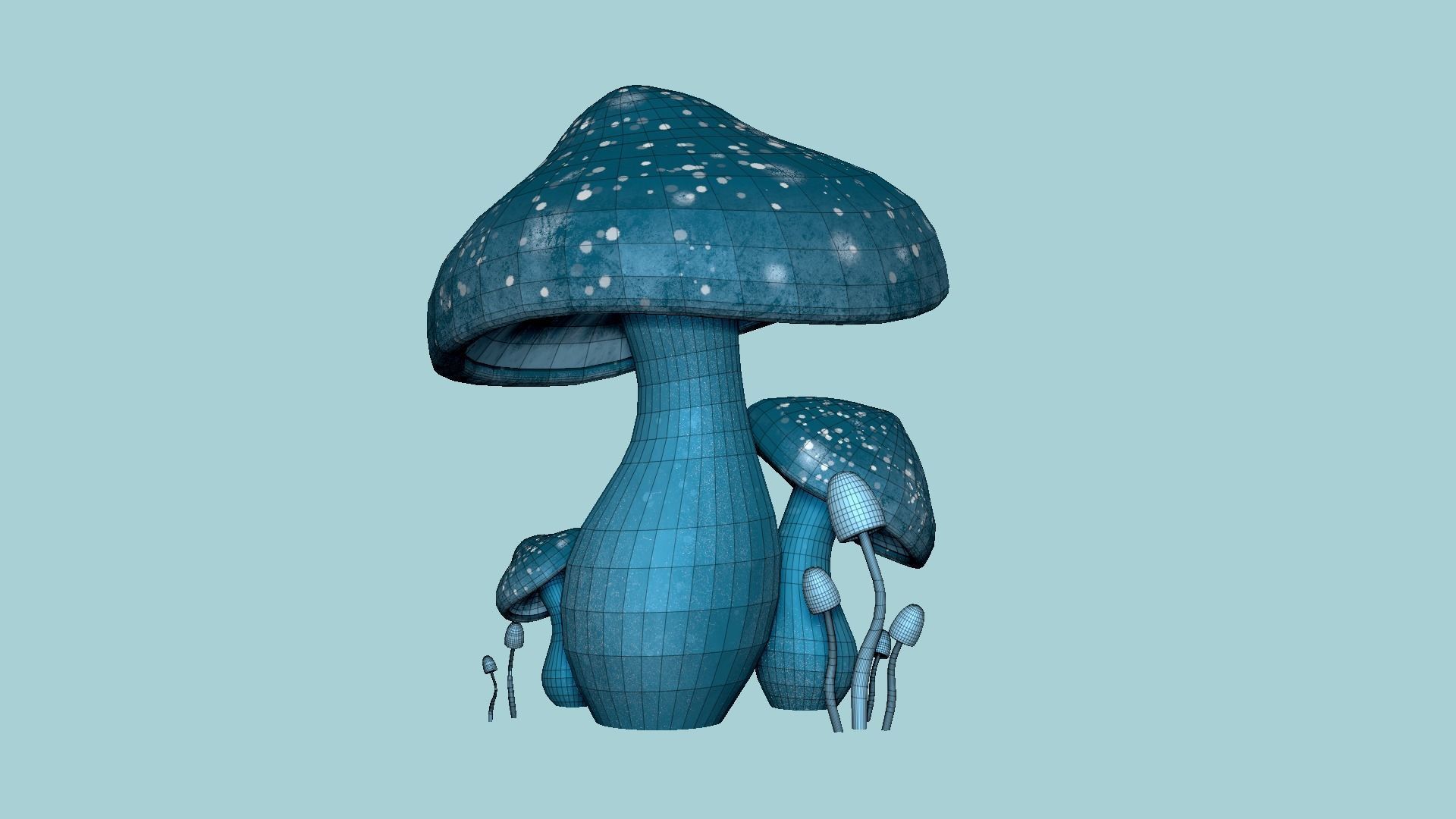 10 Fantasy Mushroom A Collection - Scene Backdrop Design _64
