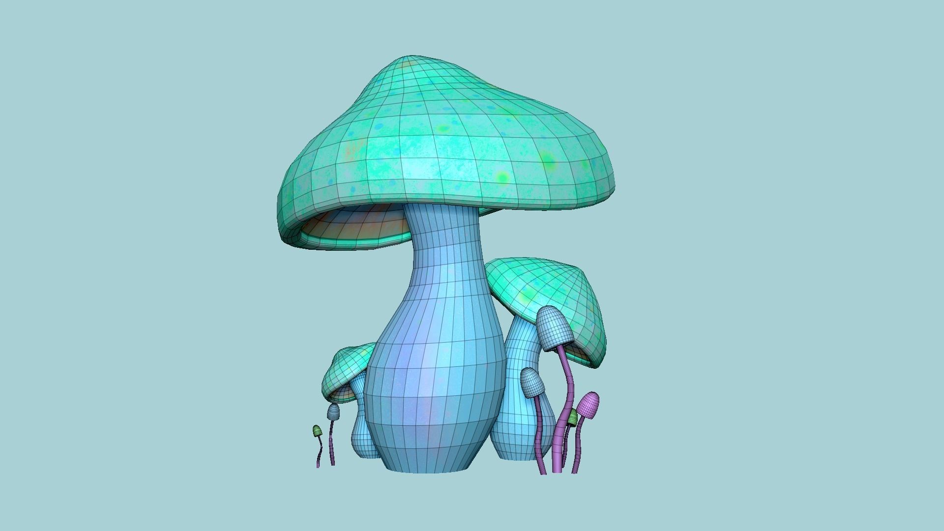 10 Fantasy Mushroom A Collection - Scene Backdrop Design _68