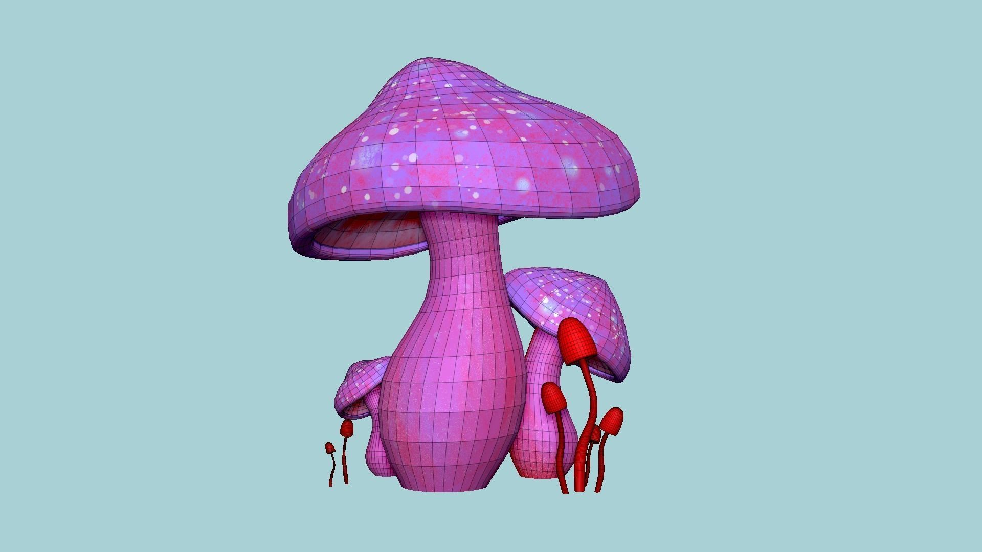 10 Fantasy Mushroom A Collection - Scene Backdrop Design _66