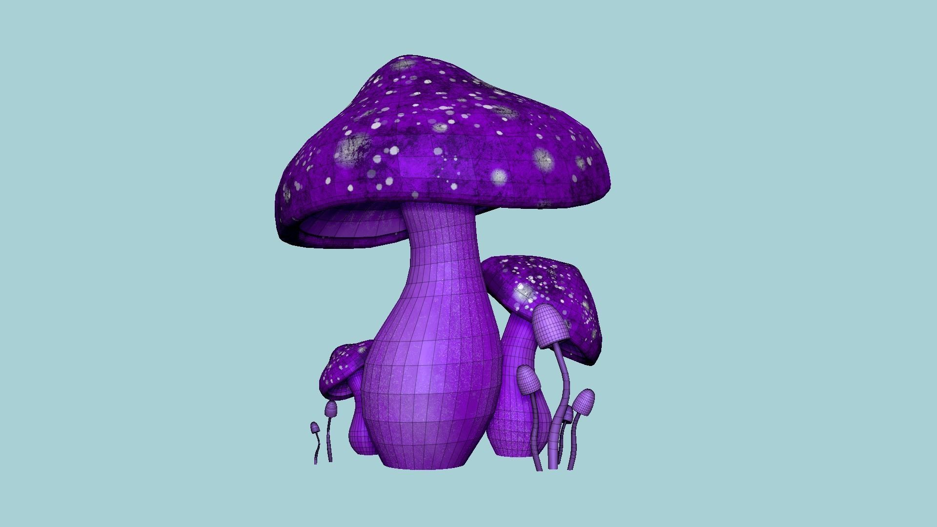 10 Fantasy Mushroom A Collection - Scene Backdrop Design _72