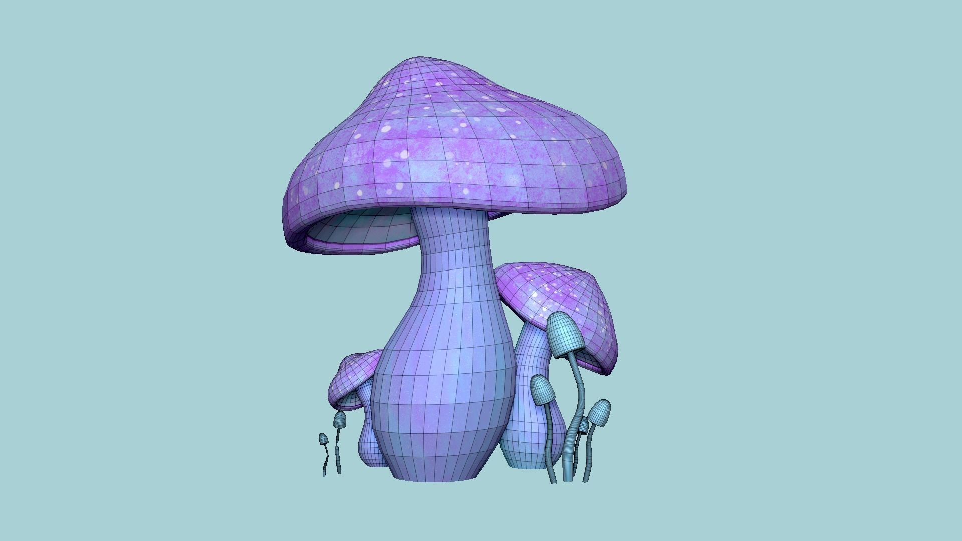 10 Fantasy Mushroom A Collection - Scene Backdrop Design _65