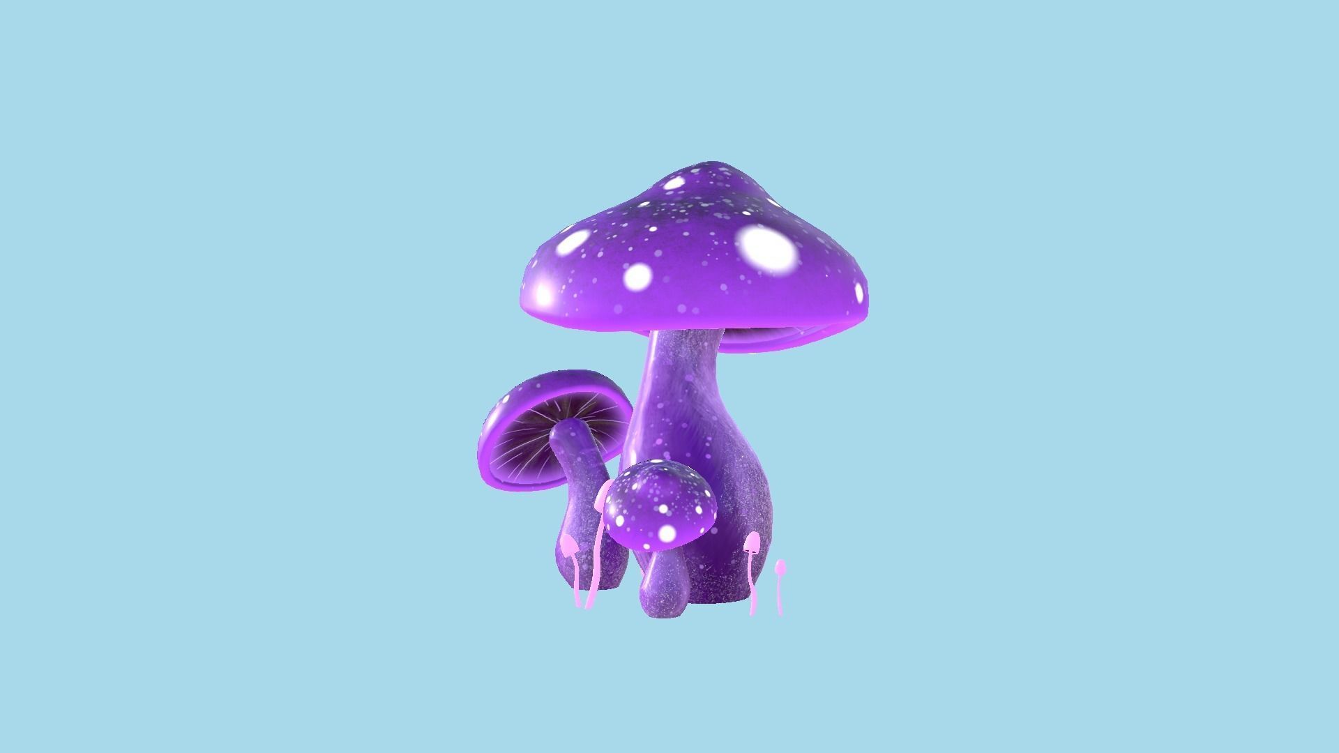 10 Fantasy Mushroom A Collection - Scene Backdrop Design _51