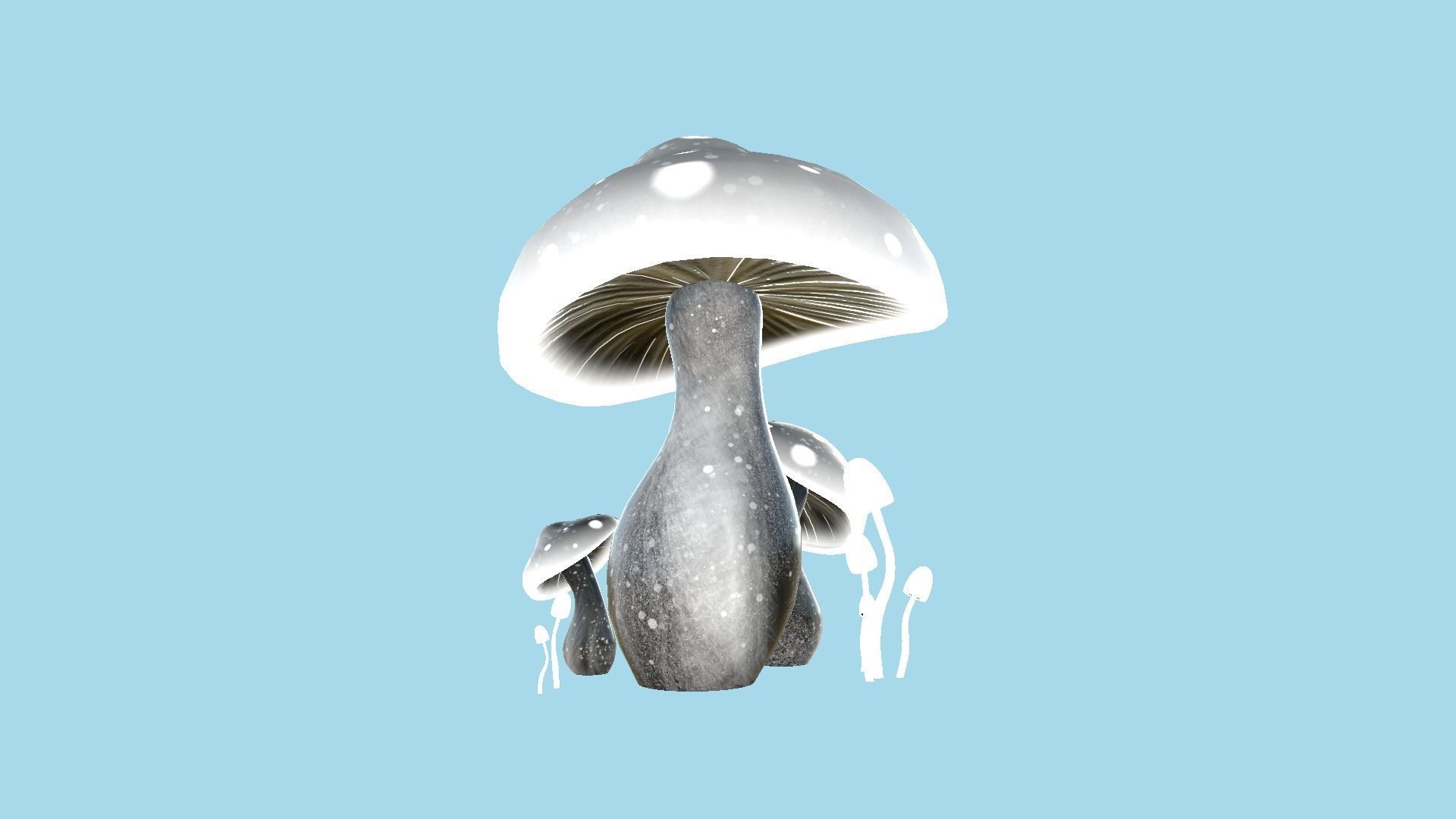 10 Fantasy Mushroom A Collection - Scene Backdrop Design _45