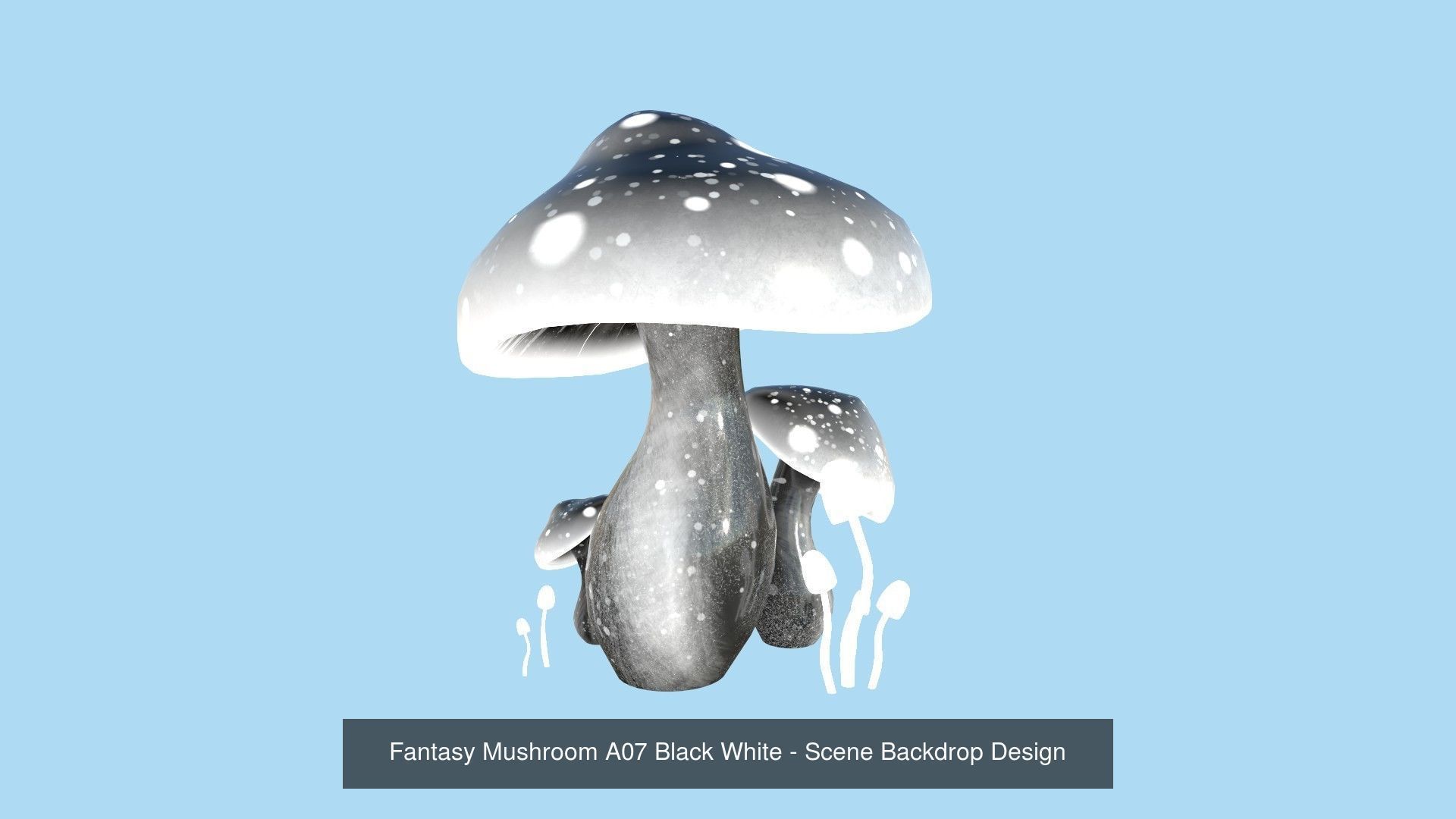 10 Fantasy Mushroom A Collection - Scene Backdrop Design _7
