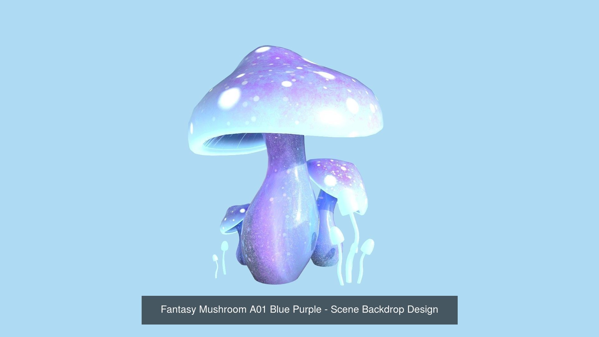 10 Fantasy Mushroom A Collection - Scene Backdrop Design _1