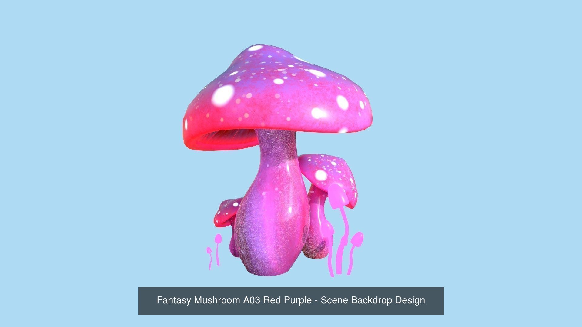 10 Fantasy Mushroom A Collection - Scene Backdrop Design _3