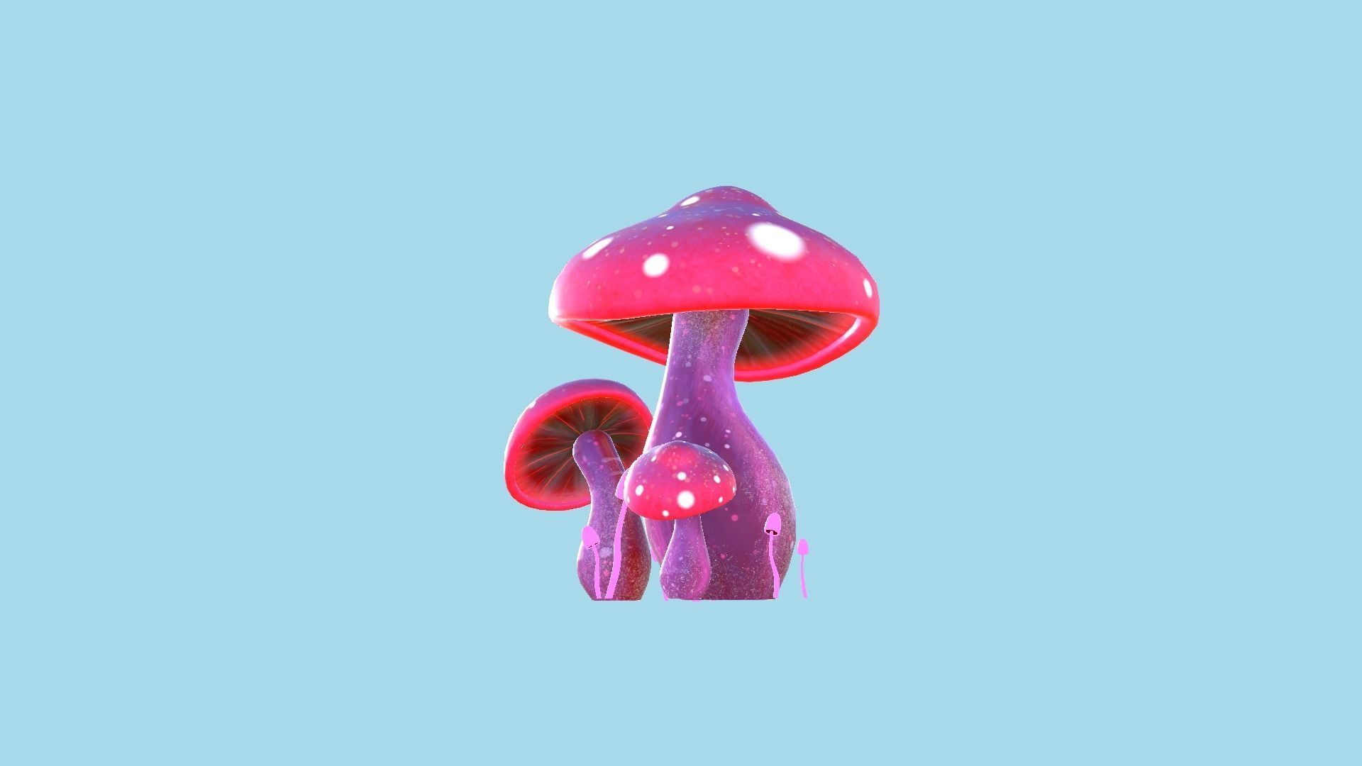10 Fantasy Mushroom A Collection - Scene Backdrop Design _35