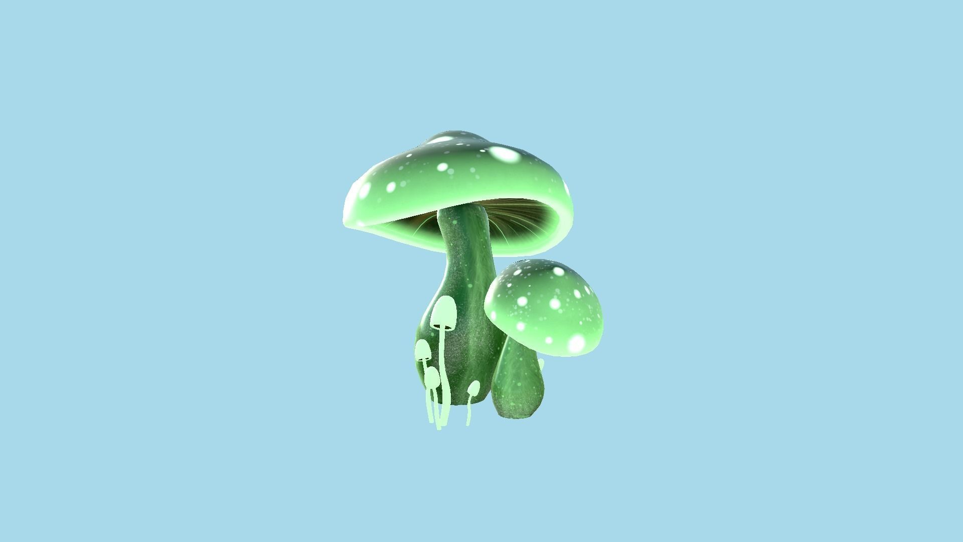10 Fantasy Mushroom A Collection - Scene Backdrop Design _36