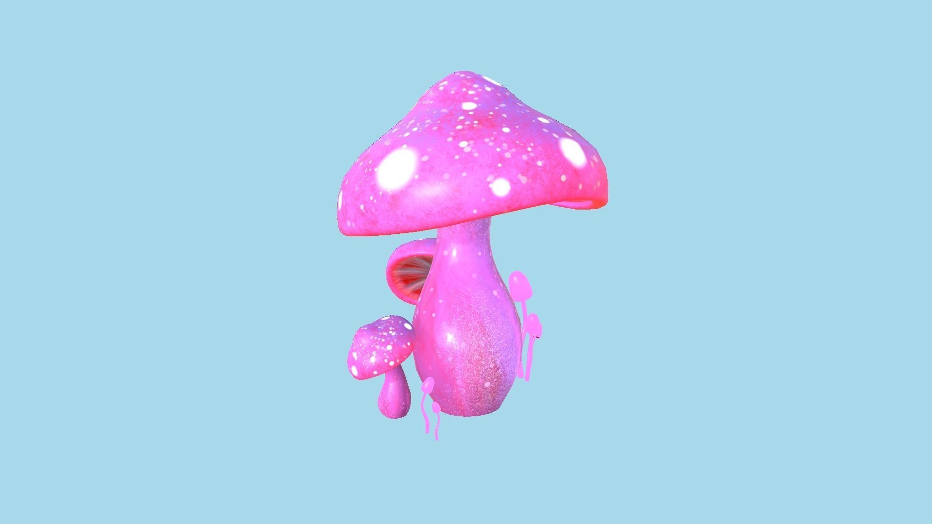 10 Fantasy Mushroom A Collection - Scene Backdrop Design _41