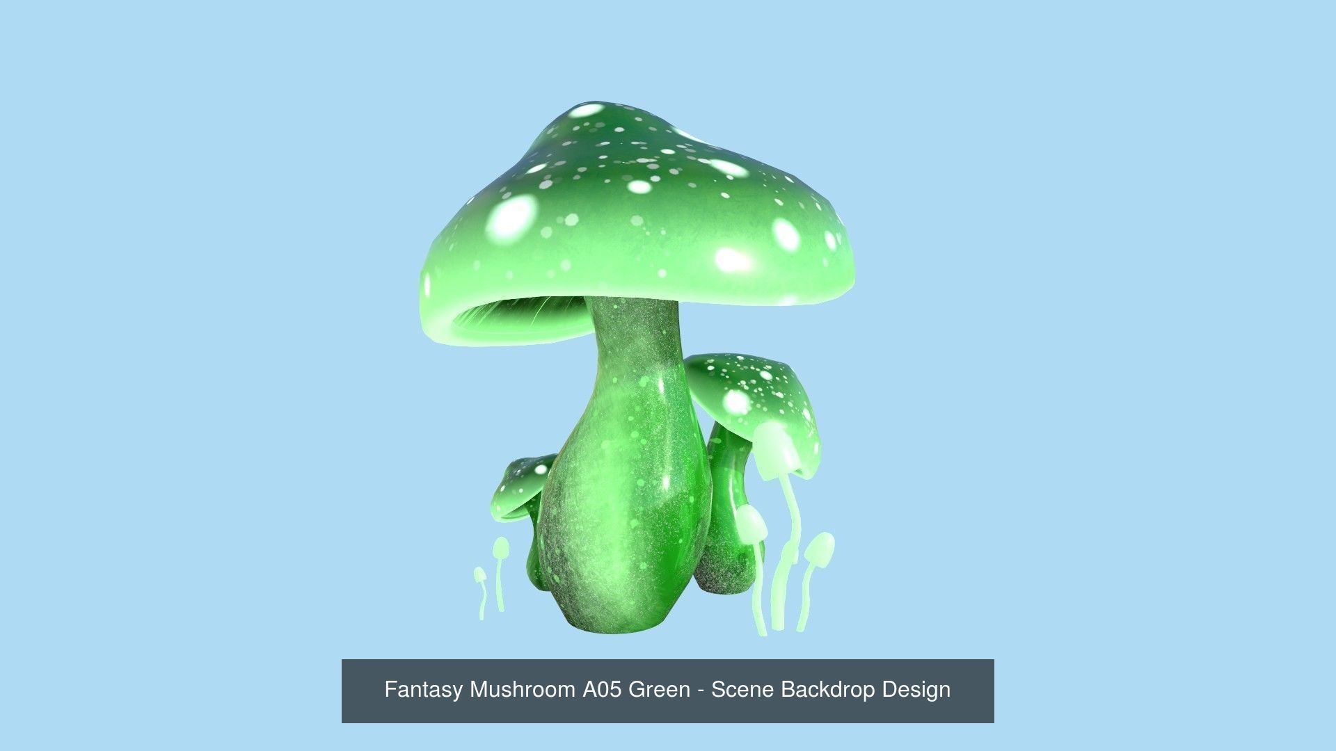 10 Fantasy Mushroom A Collection - Scene Backdrop Design _5