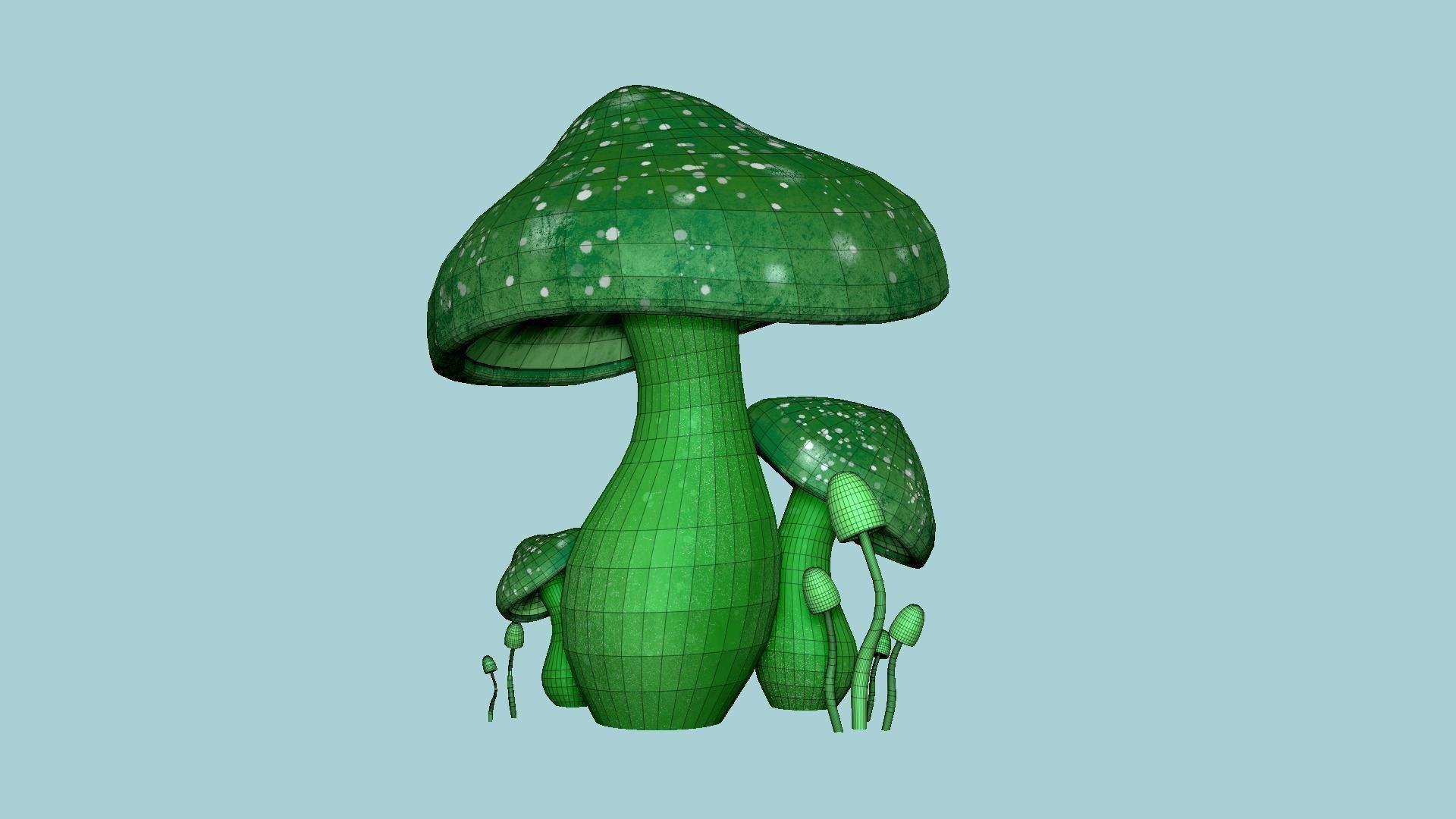 10 Fantasy Mushroom A Collection - Scene Backdrop Design _76