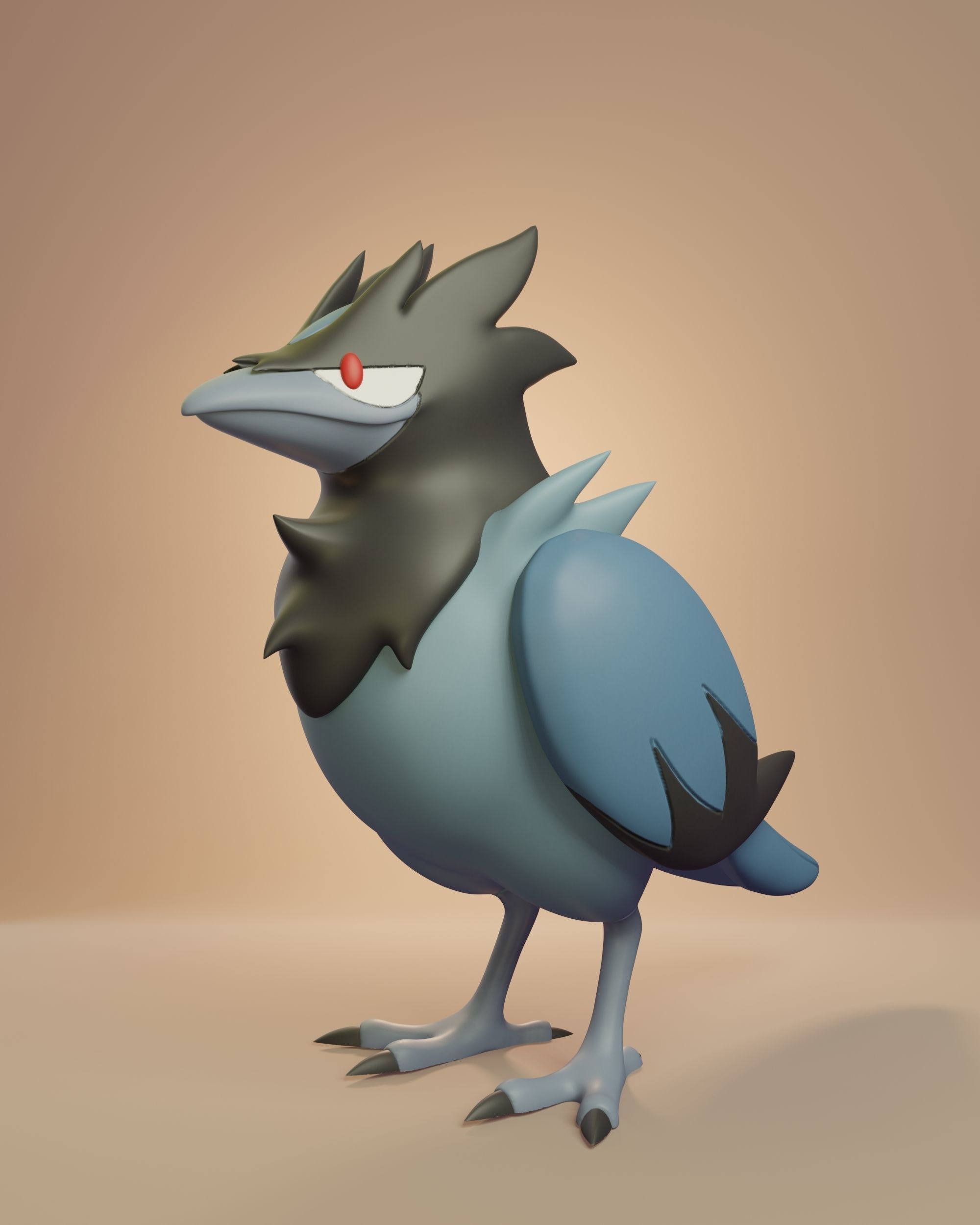 Pokemon - Rookidee Corvisquire and Corviknight 3D print model_8