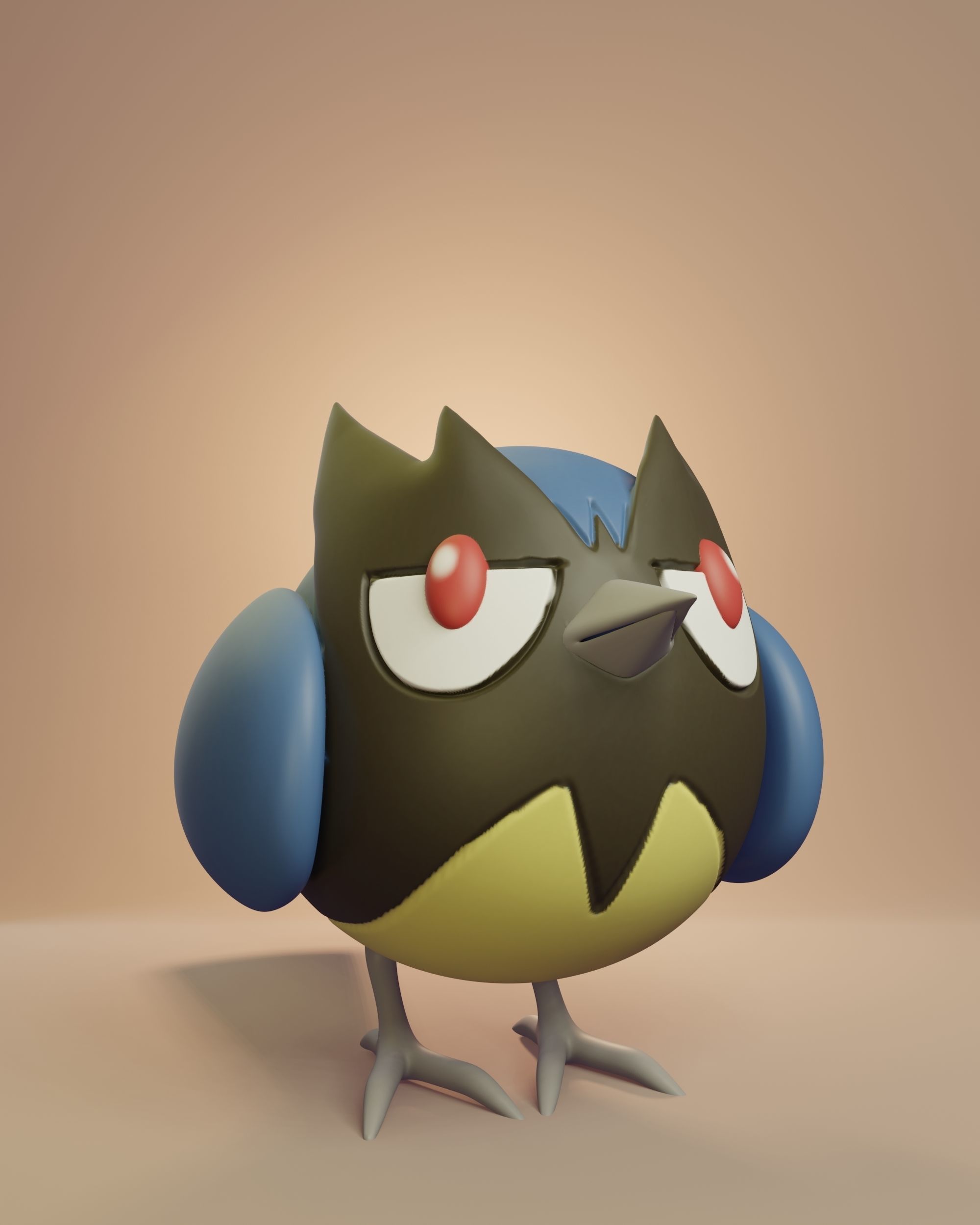 Pokemon - Rookidee Corvisquire and Corviknight 3D print model_1