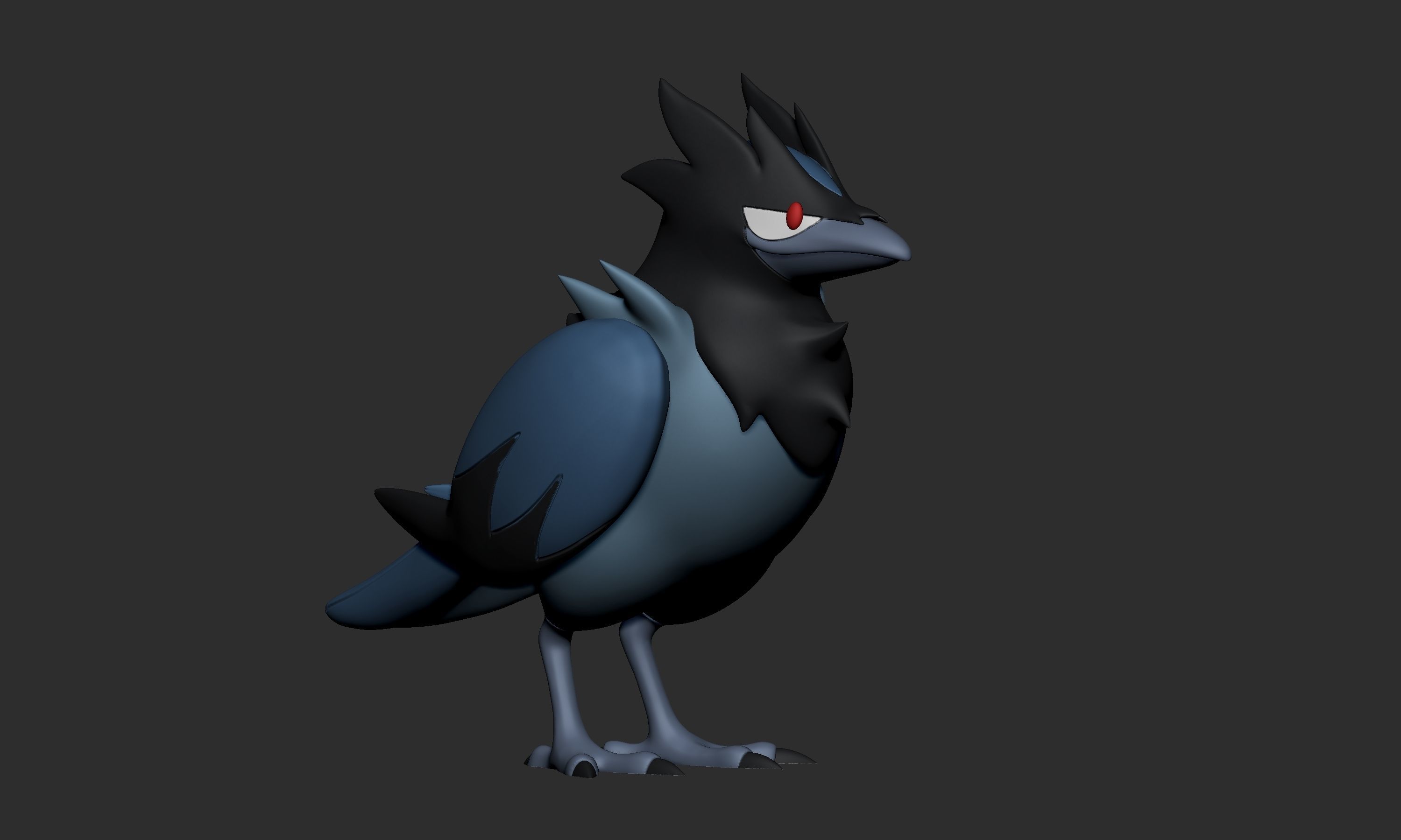 Pokemon - Rookidee Corvisquire and Corviknight 3D print model_9