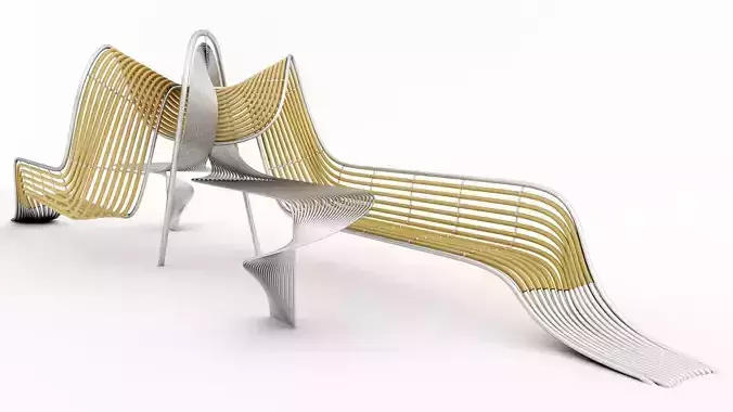 bench and table