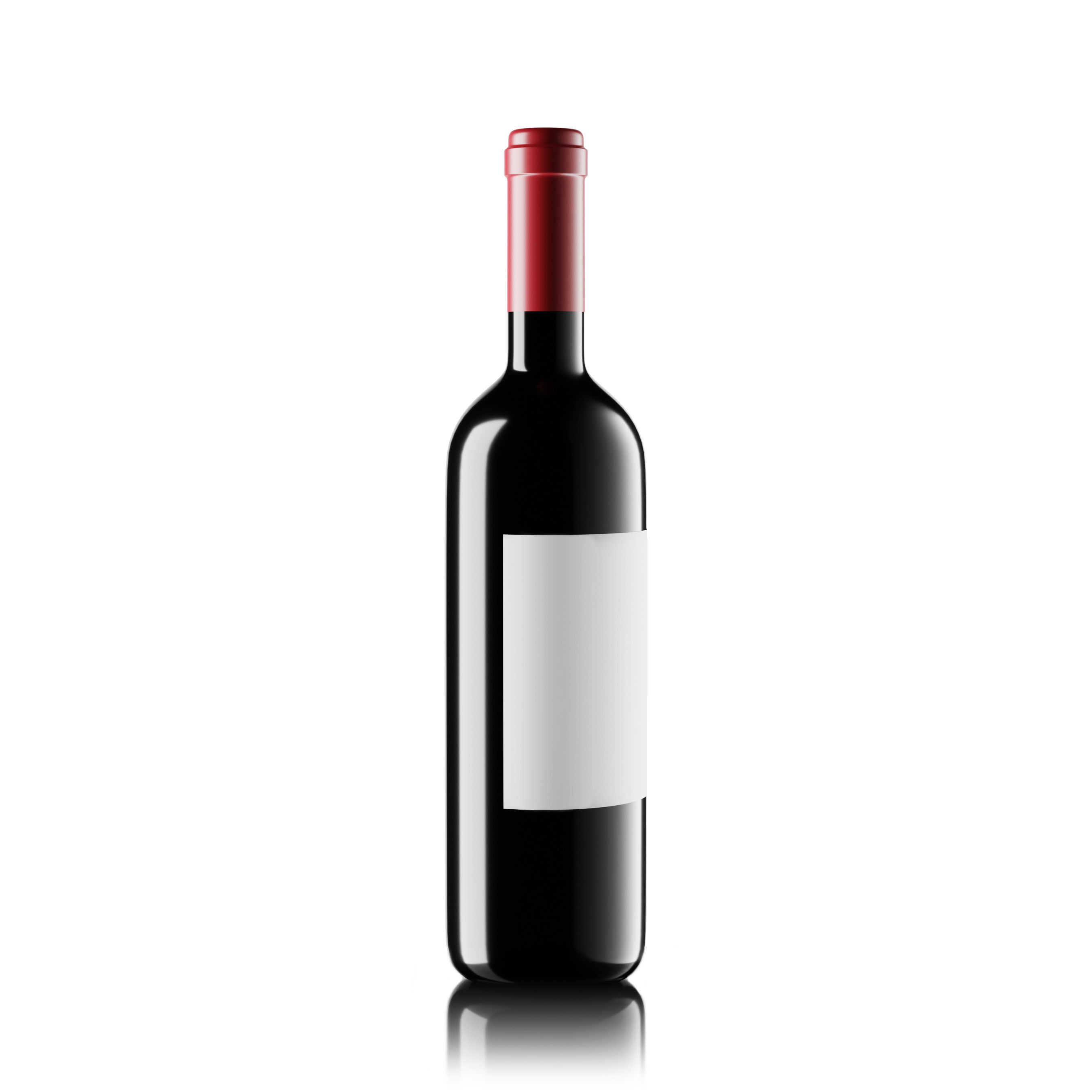 Wine Bottle Mockup 3D model_3