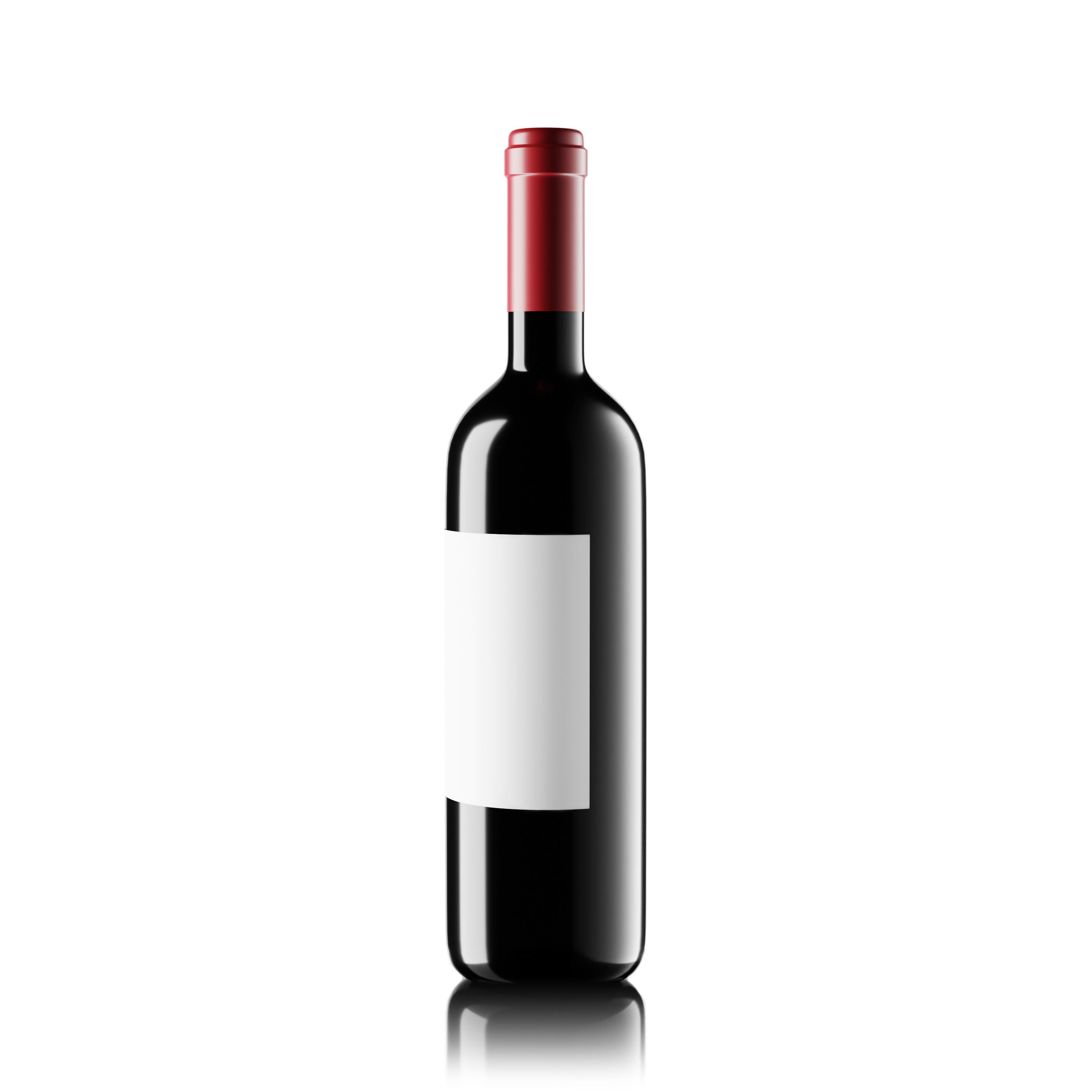 Wine Bottle Mockup 3D model_2