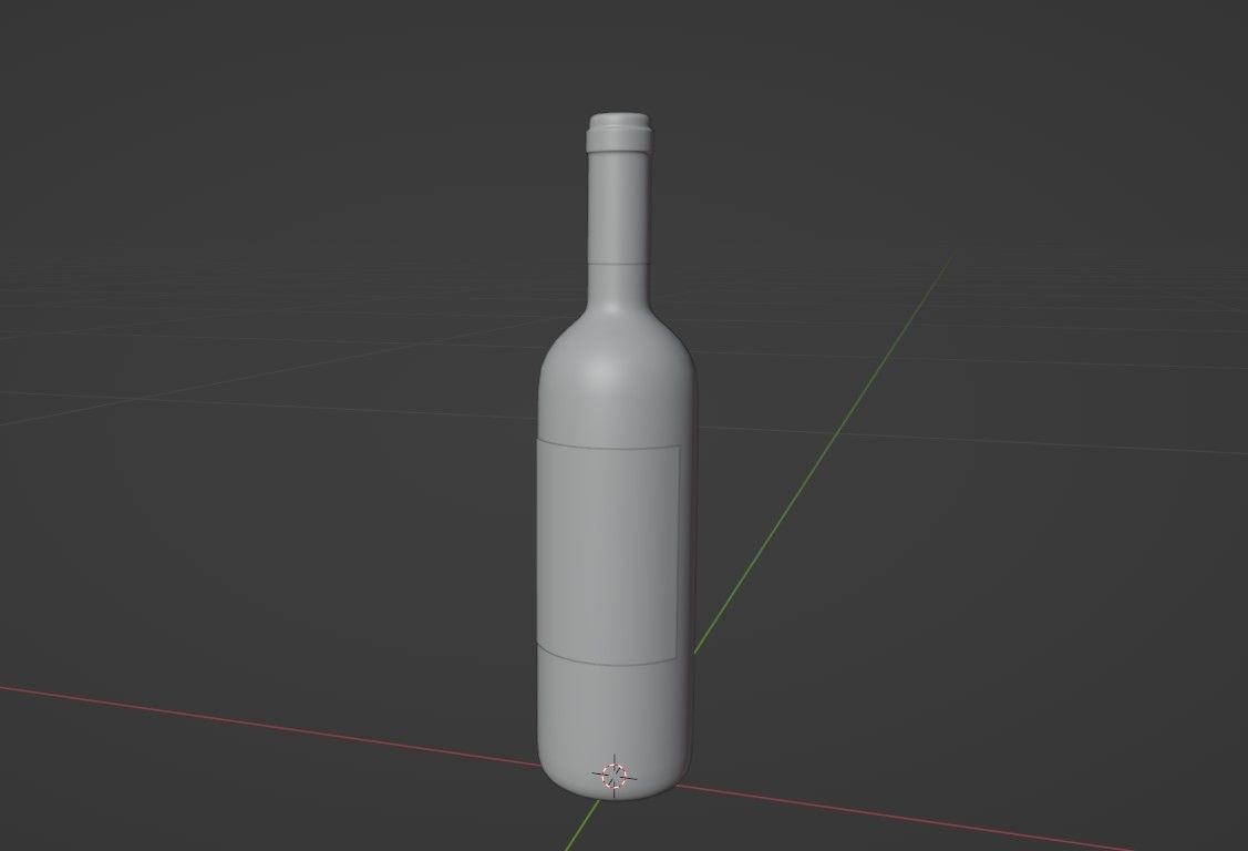Wine Bottle Mockup 3D model_4