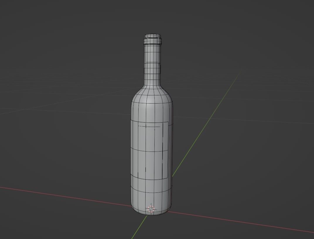 Wine Bottle Mockup 3D model_5