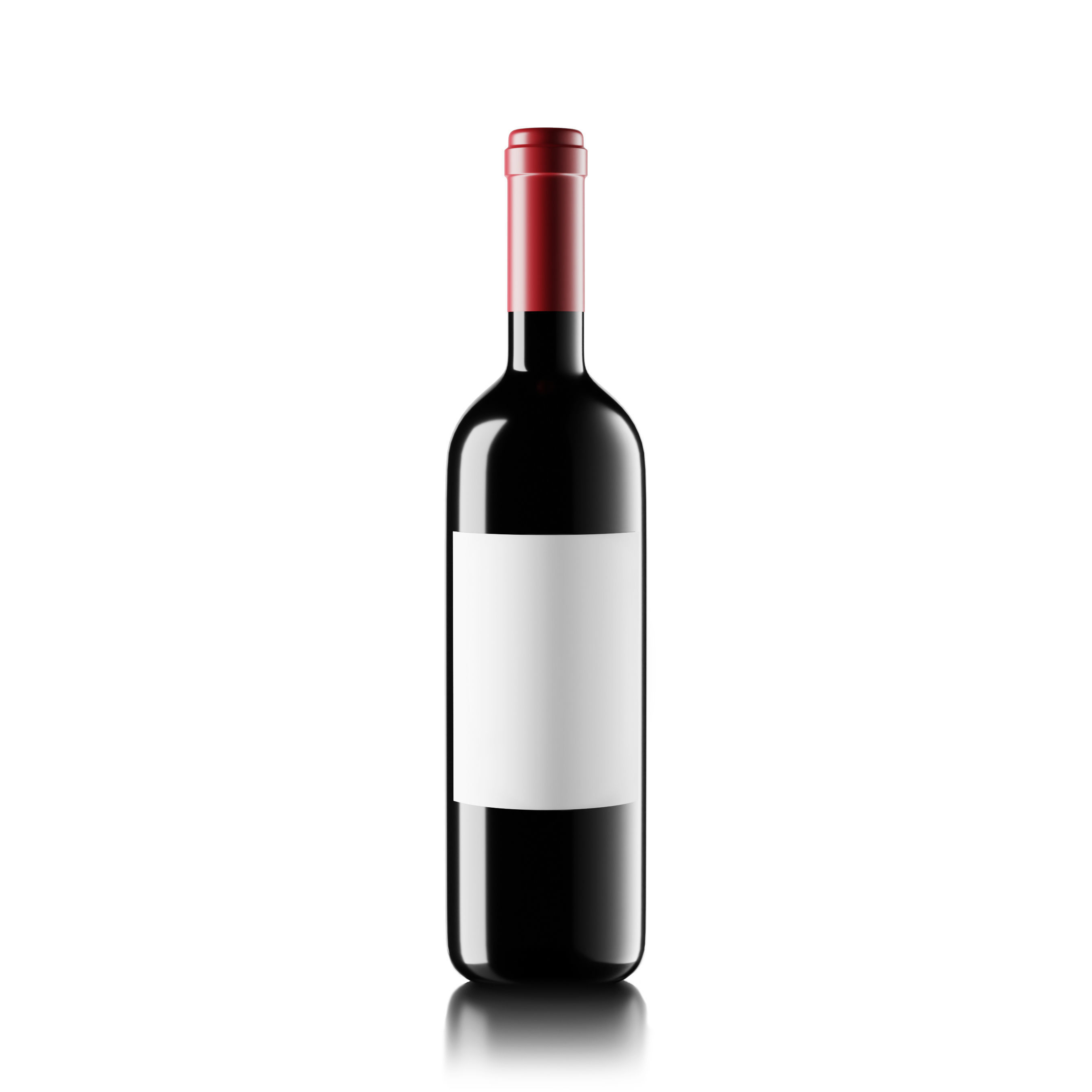 Wine Bottle Mockup 3D model_1