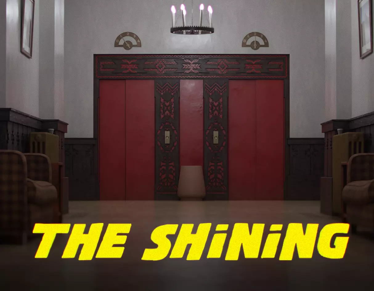 Elevator Scene from The Shining 3D model_0