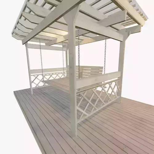 Arbor with Swing 3D model