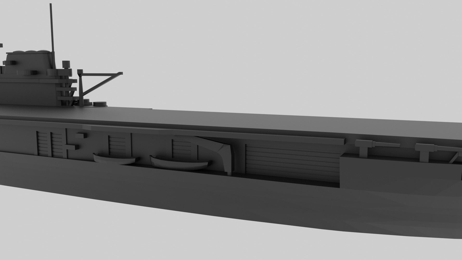USS Yorktown CV-5 - Model for small scale printing 3D print model_8