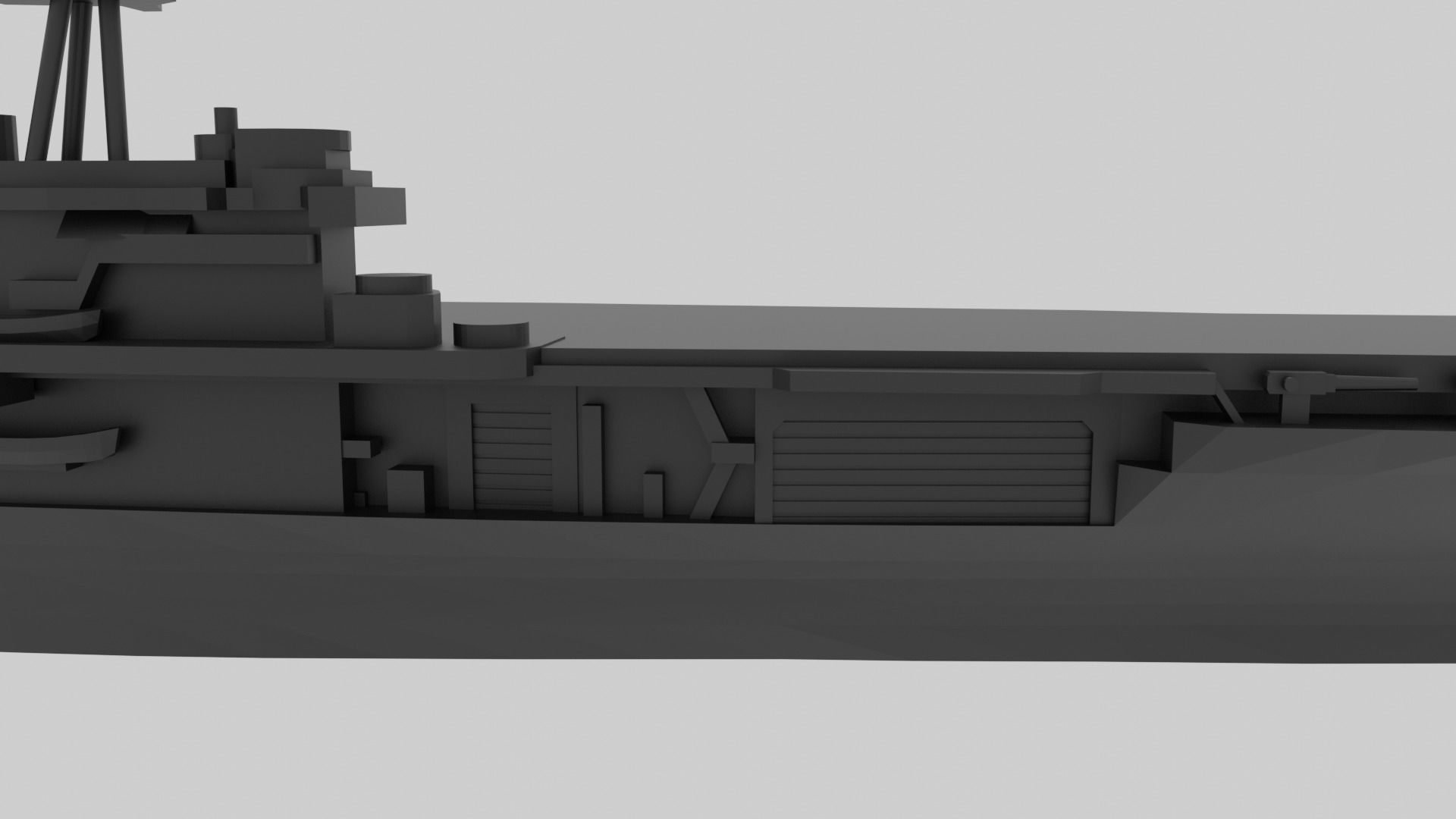 USS Yorktown CV-5 - Model for small scale printing 3D print model_5