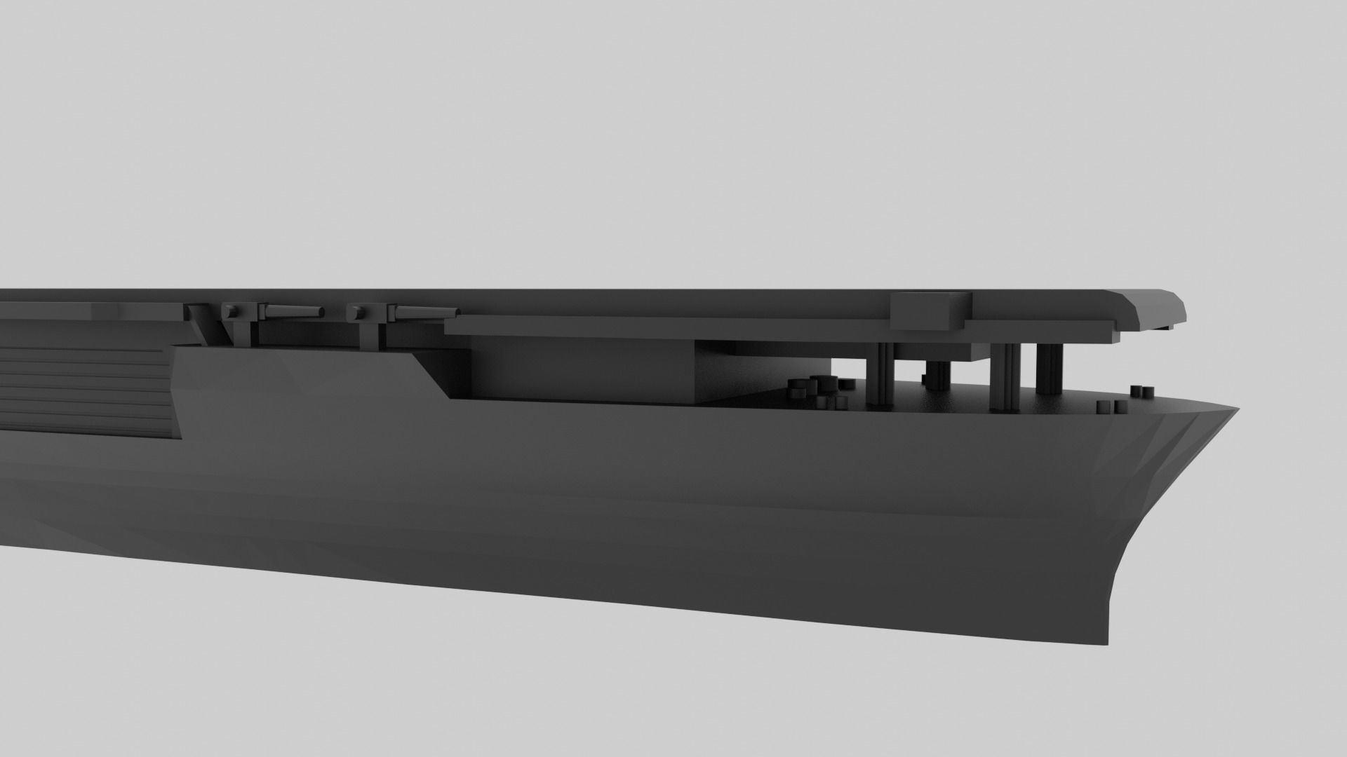 USS Yorktown CV-5 - Model for small scale printing 3D print model_4