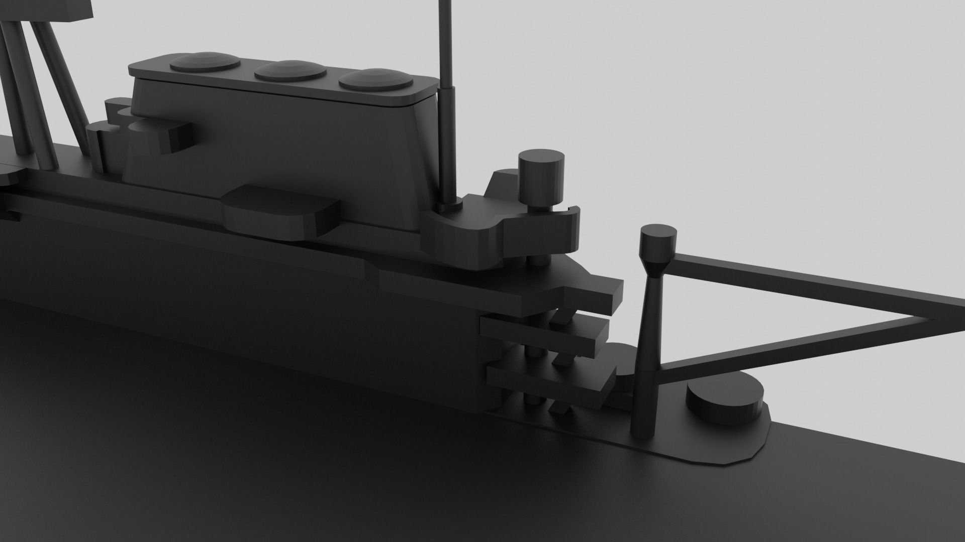 USS Yorktown CV-5 - Model for small scale printing 3D print model_15