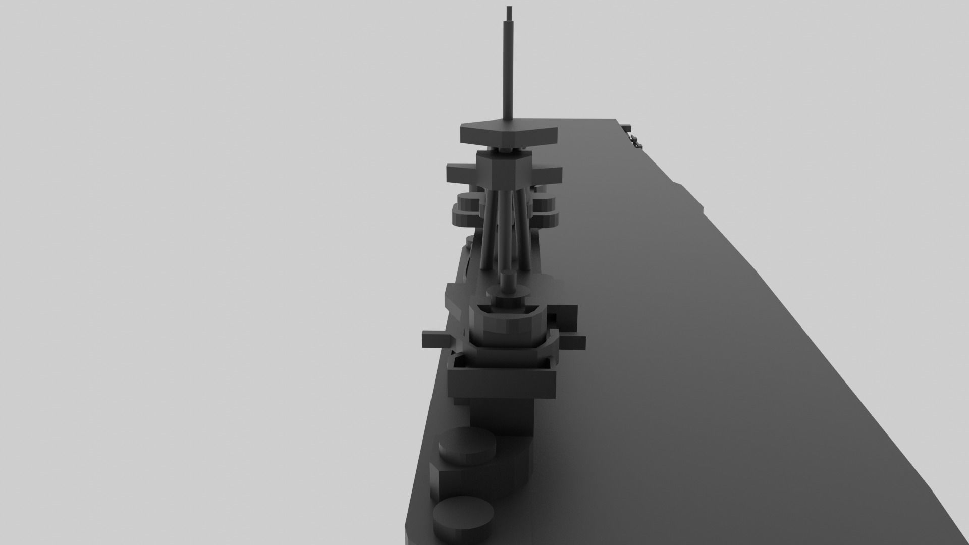 USS Yorktown CV-5 - Model for small scale printing 3D print model_16