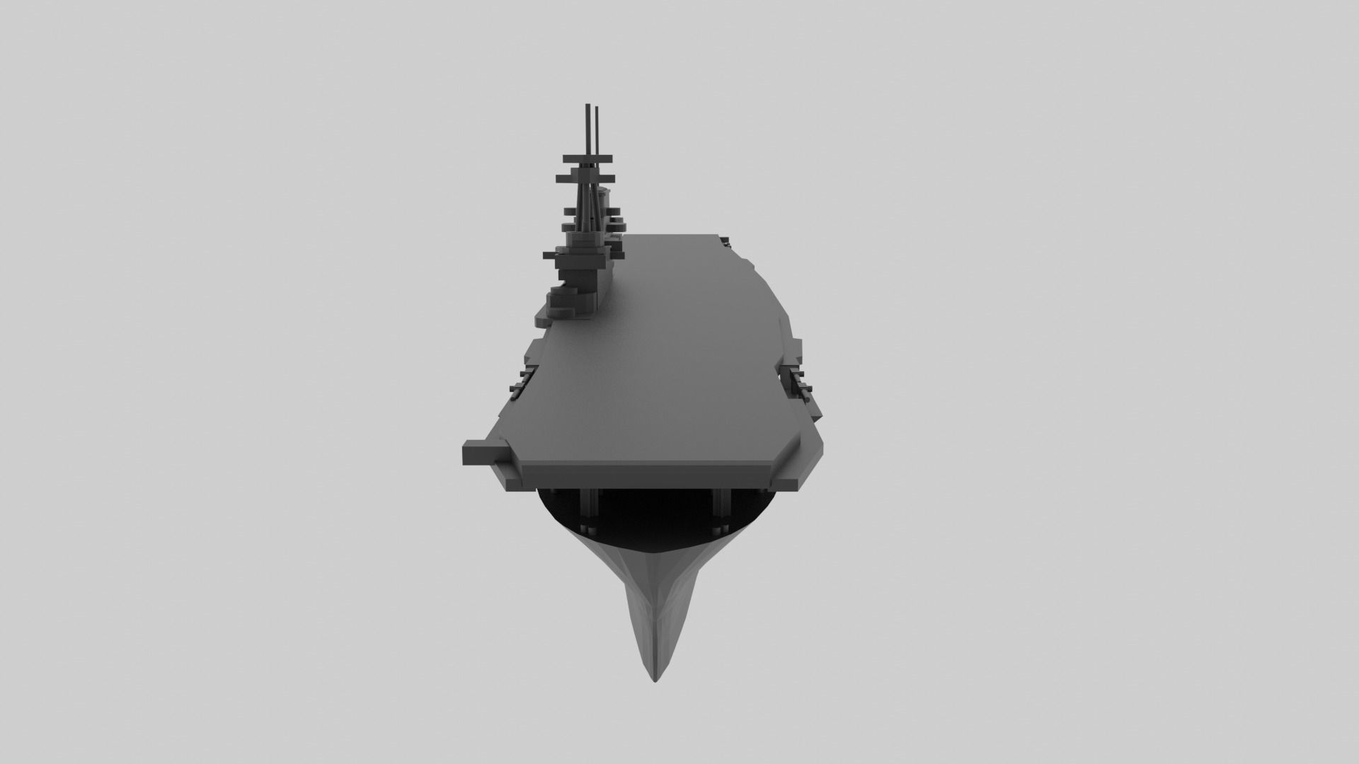 USS Yorktown CV-5 - Model for small scale printing 3D print model_17
