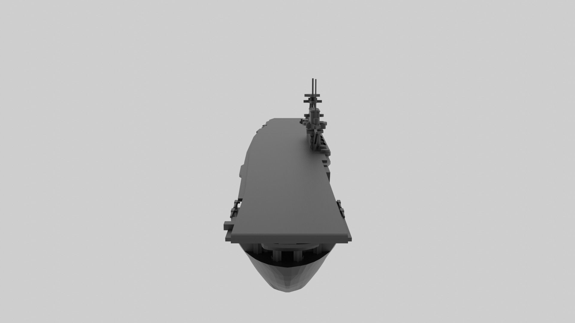 USS Yorktown CV-5 - Model for small scale printing 3D print model_19