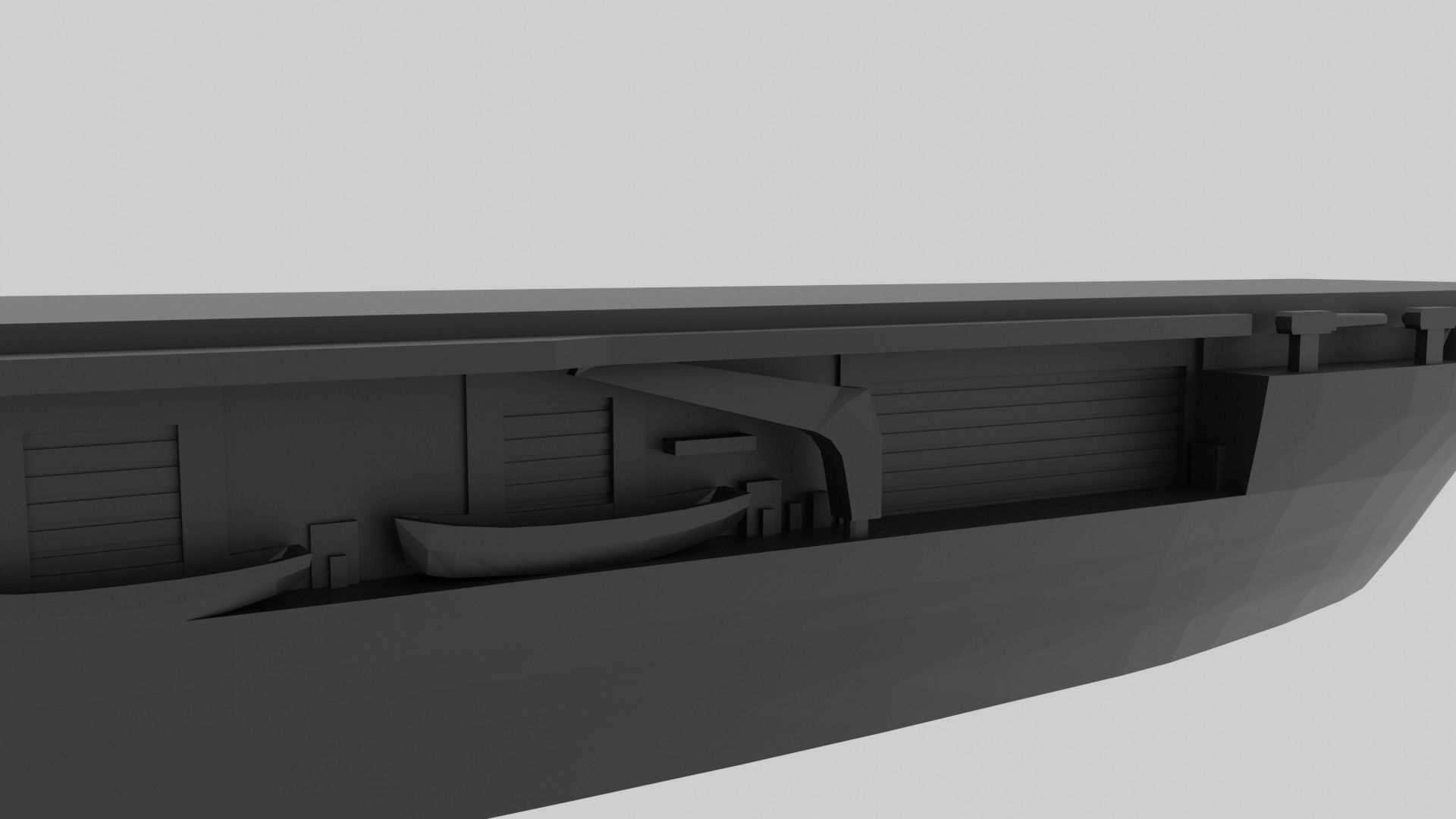 USS Yorktown CV-5 - Model for small scale printing 3D print model_9