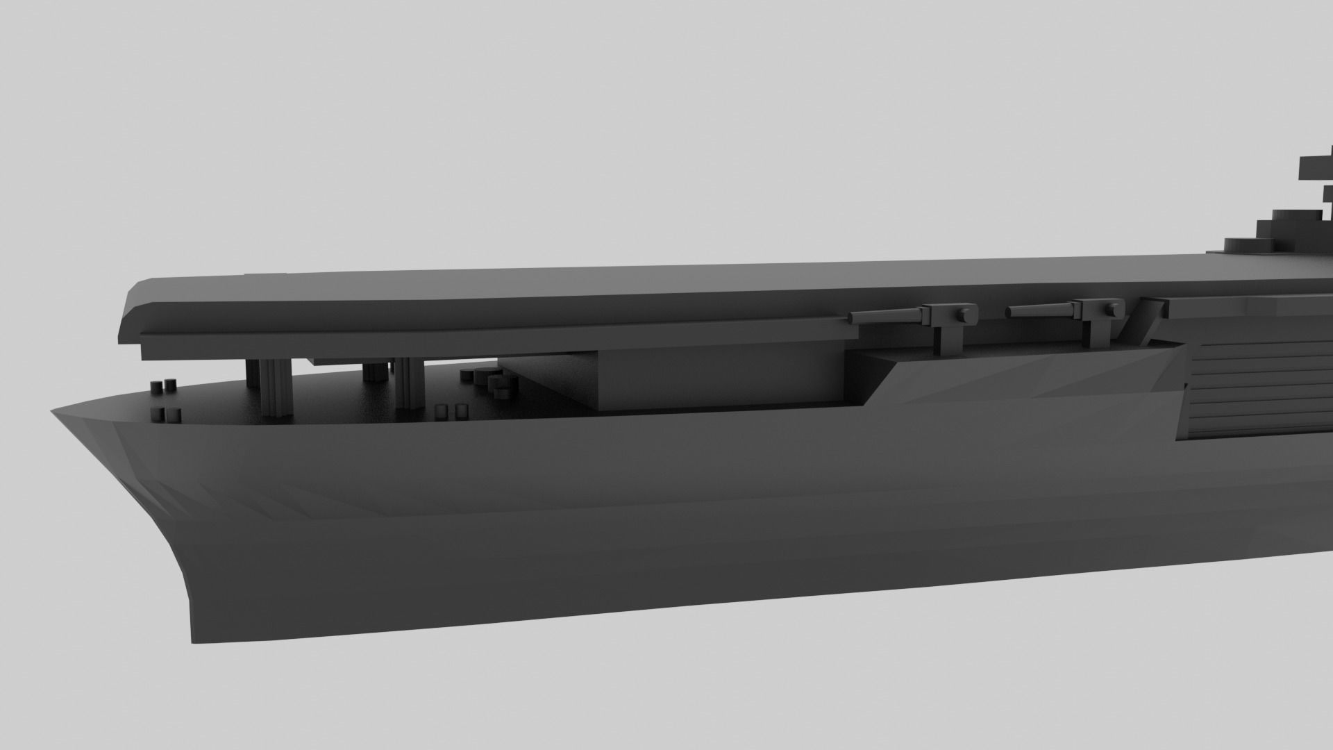 USS Yorktown CV-5 - Model for small scale printing 3D print model_11