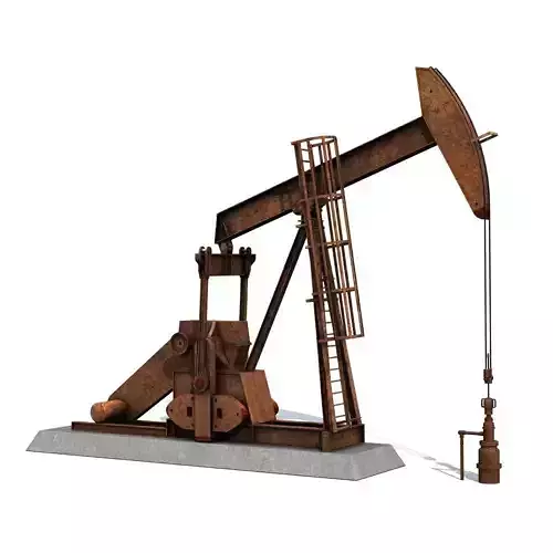 Rusty Pumpjack Oil Well