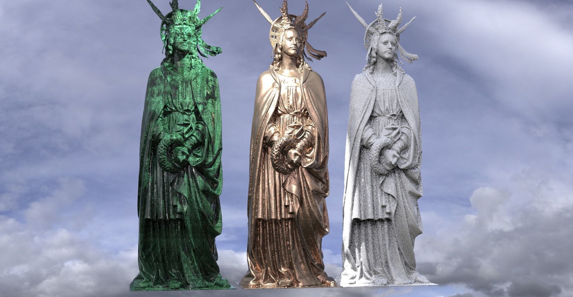 Devine Angel of Peace 4 3D model_1