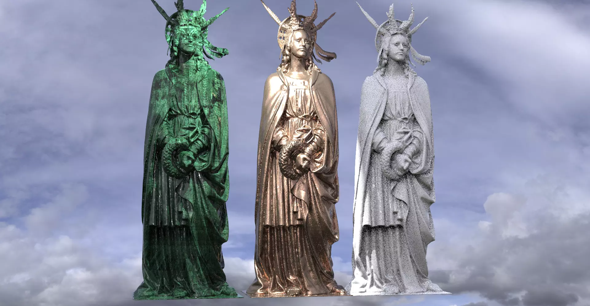 Devine Angel of Peace 4 3D model_0