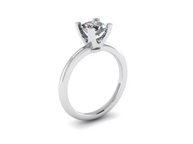 Engagement Ring 3D print model_0