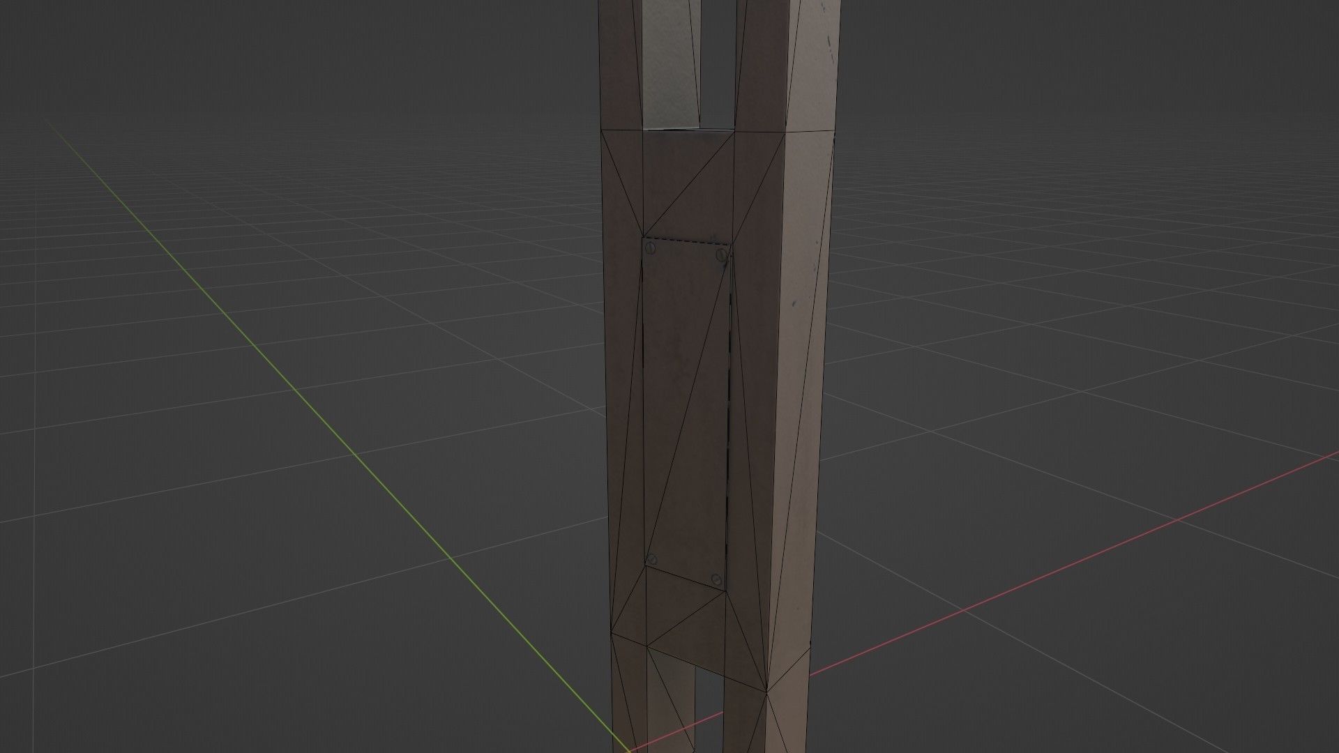 Old Japanese Street Lights lamp post Low-poly 3D model_43